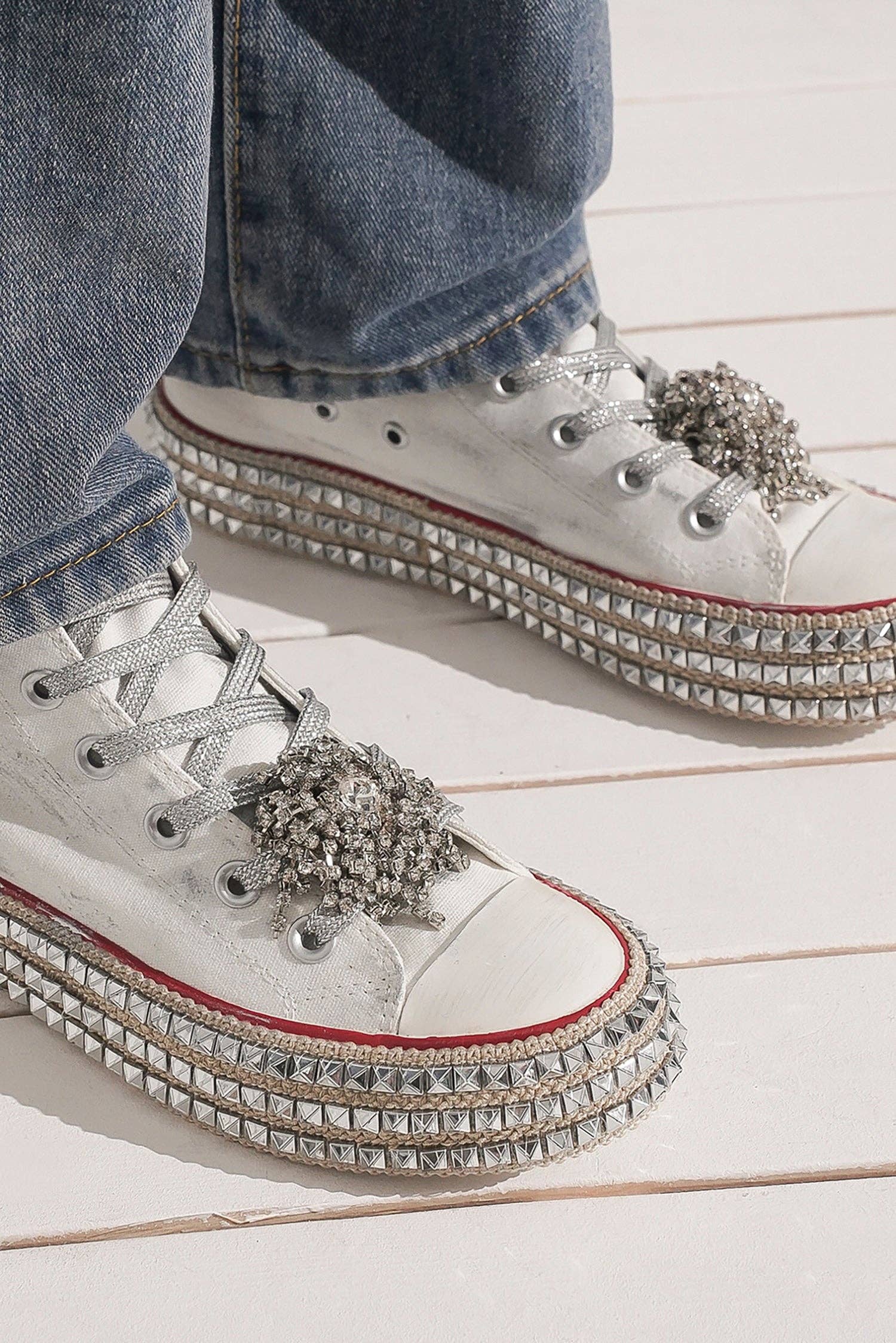 RockStud High Top Sneakers - Vintage Vault Boutique