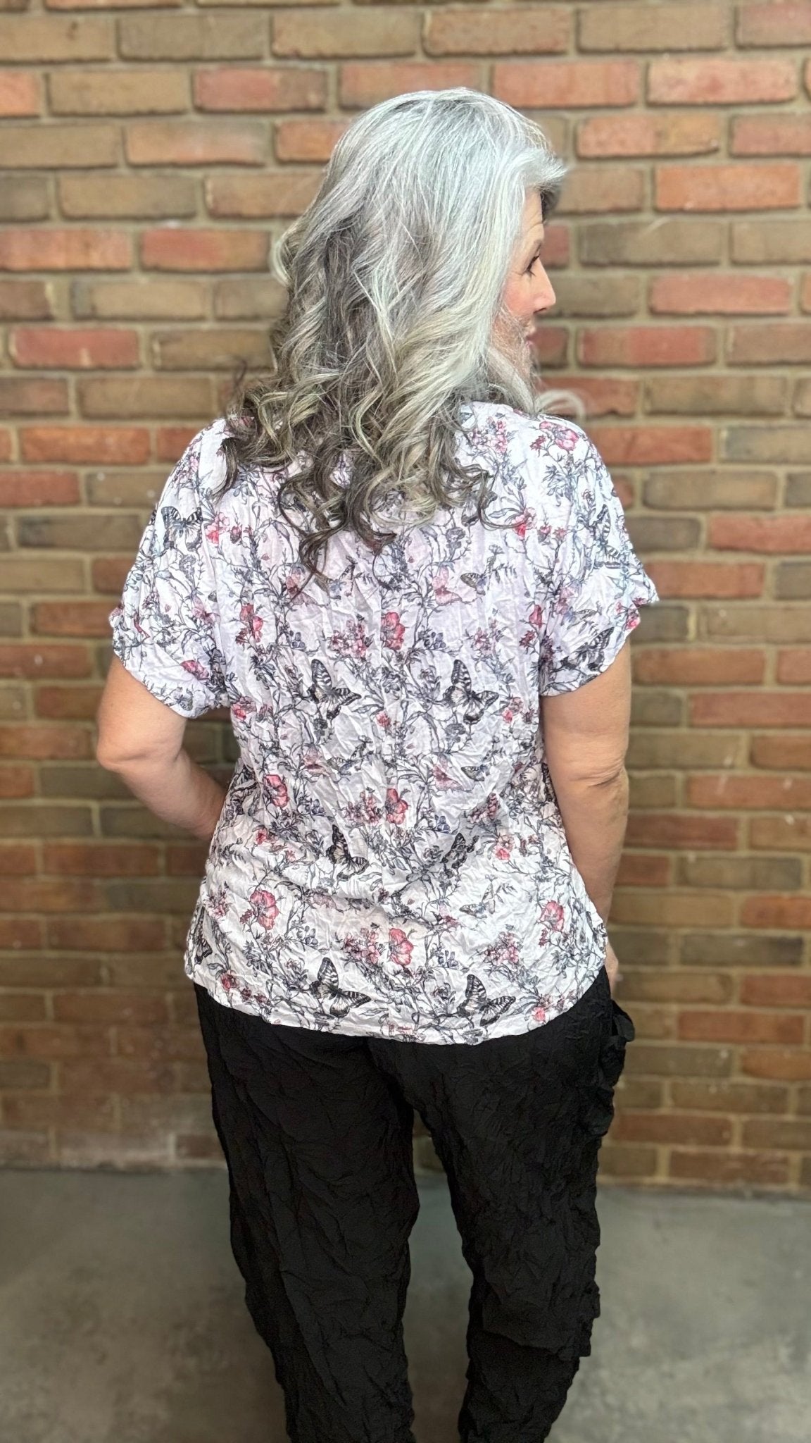 Butterfly Dolman Sleeve Top - Vintage Vault Boutique