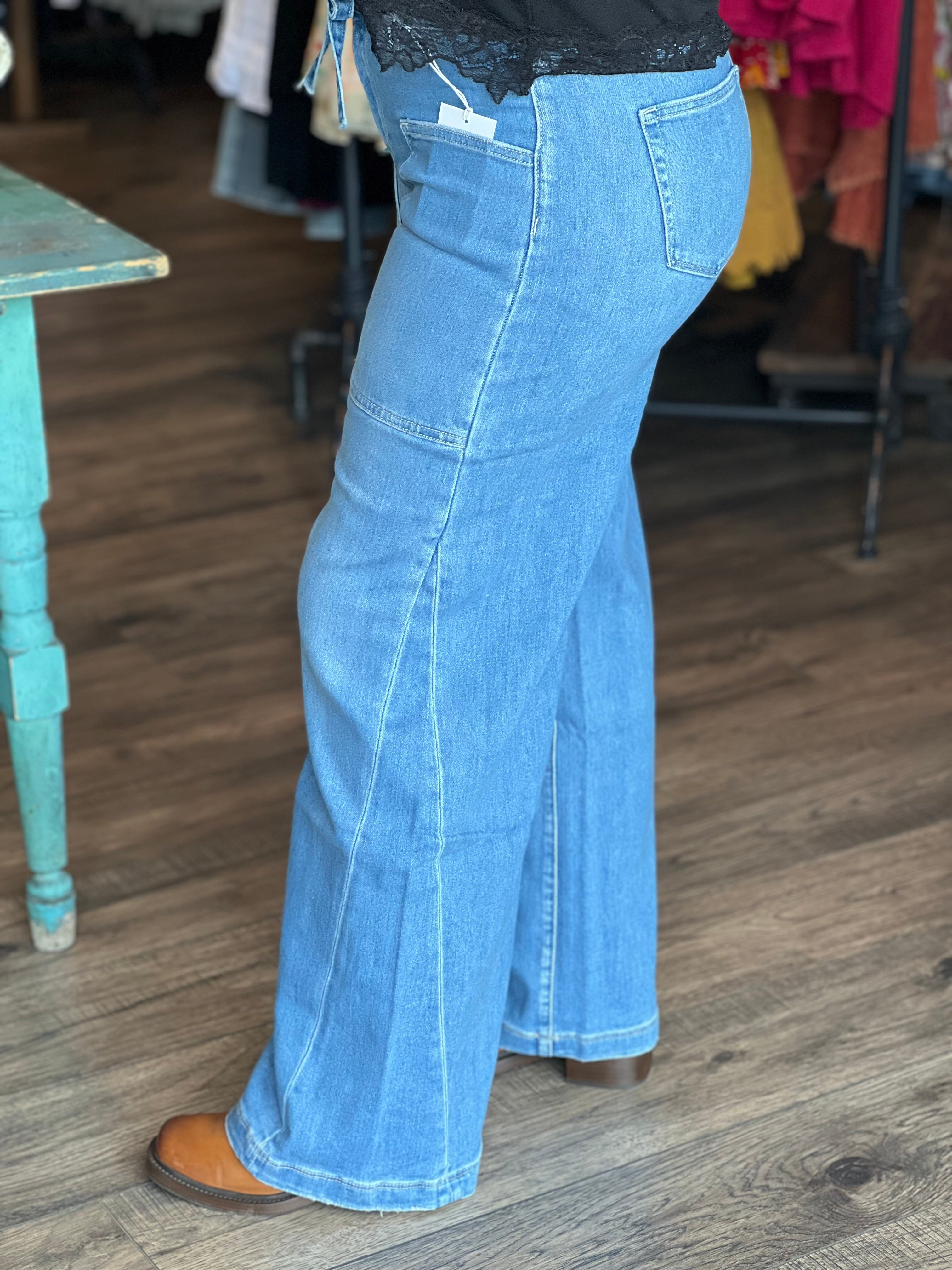 High Rise Baggy Wide Jean