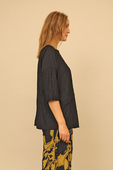 Black Thea Parachute Top