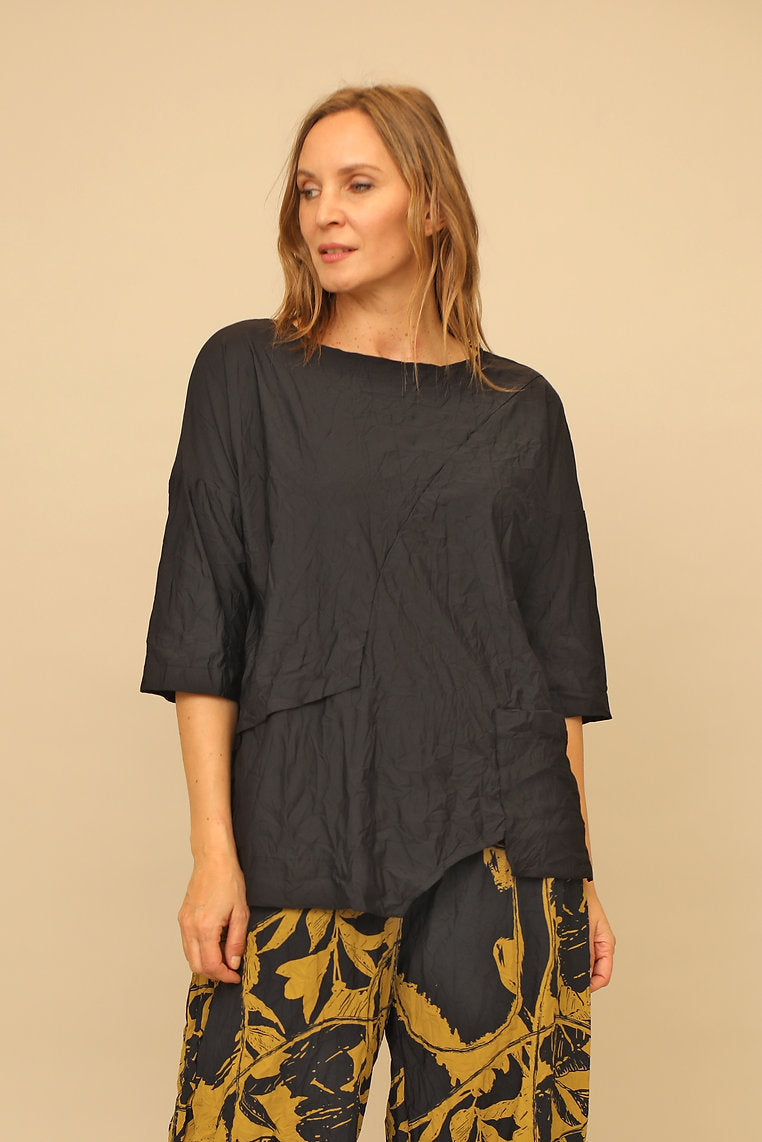 Black Thea Parachute Top