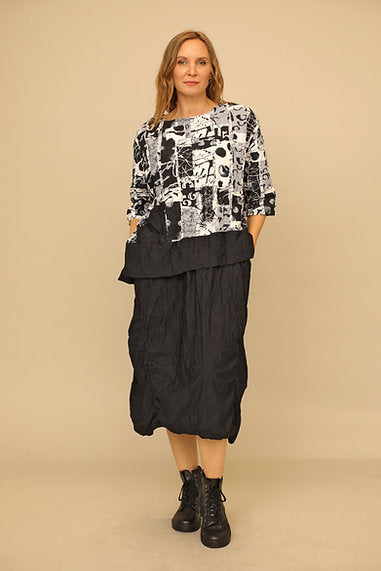 Valentina Parachute Skirt Black