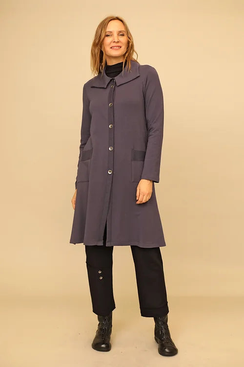 Viola Coat Plum