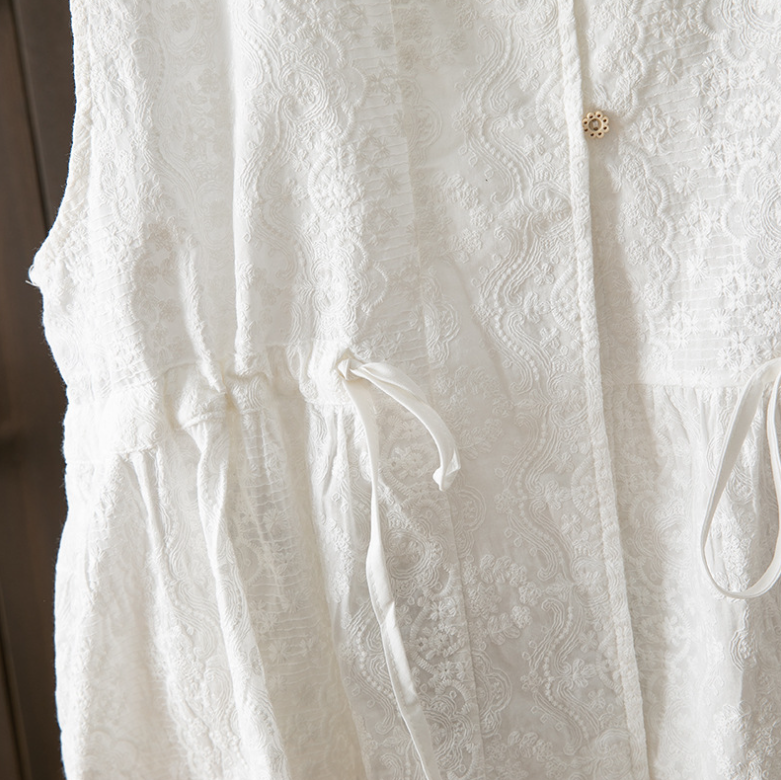 Embroidered Vest Top One Size
