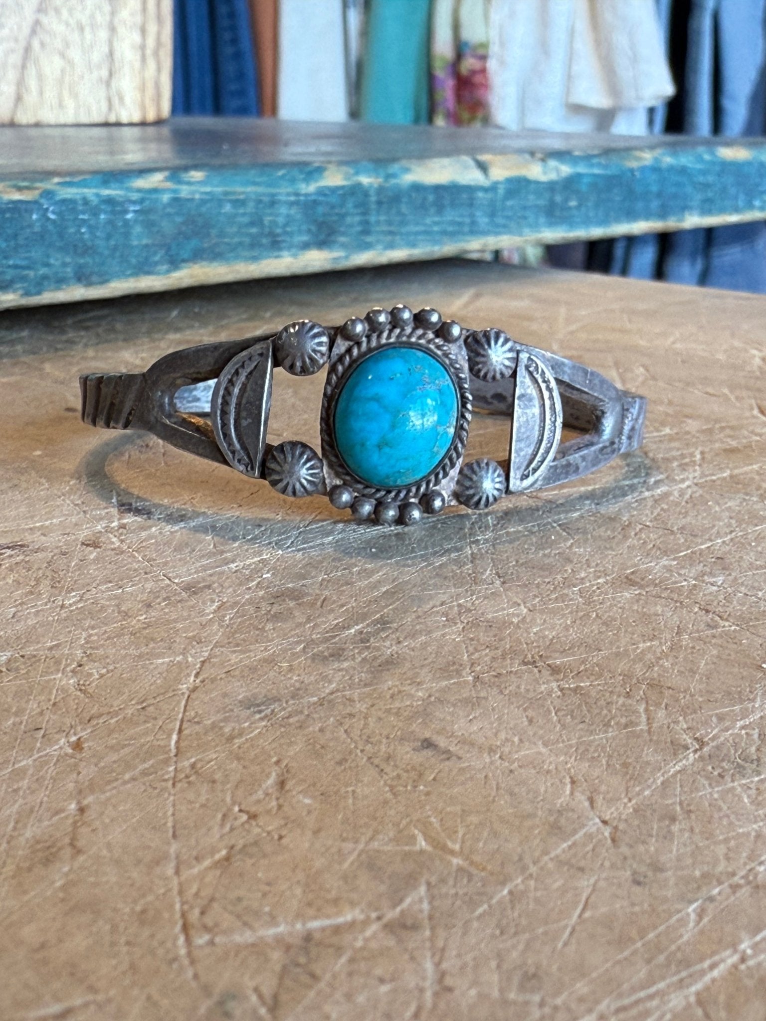 Vintage Turquoise Cuff - Vintage Vault Boutique