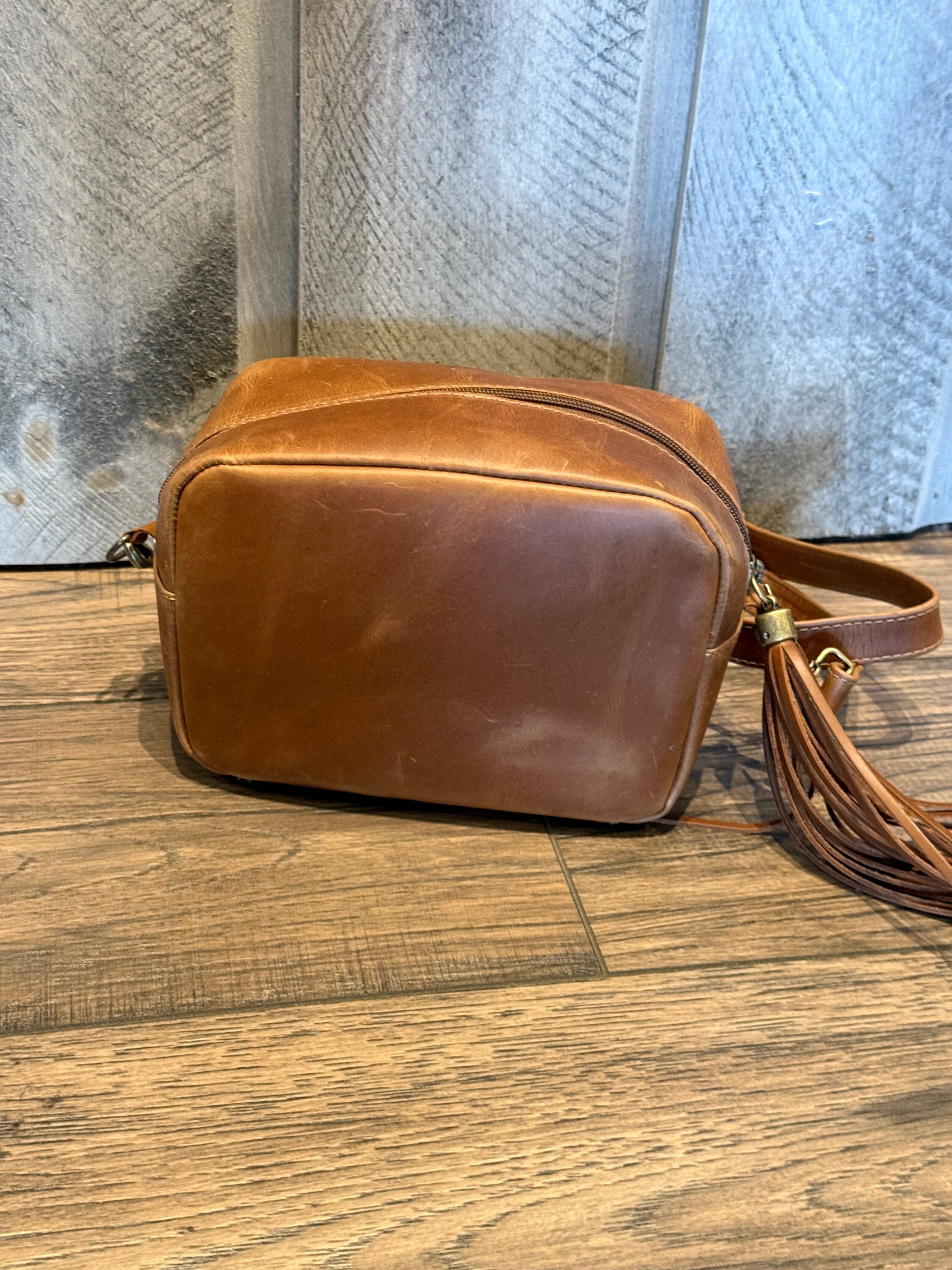Rectangular Leather Cowhide or Leather Purse