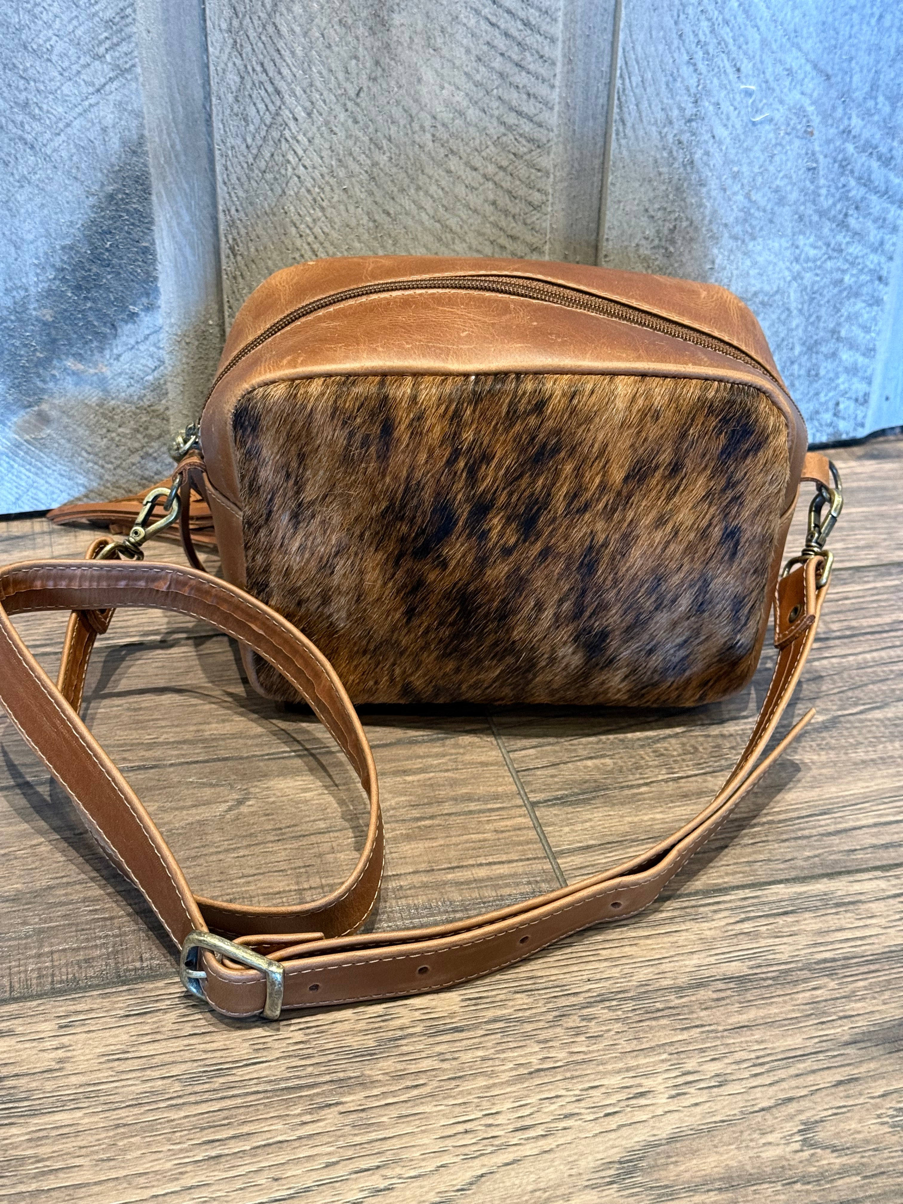 Rectangular Leather Cowhide or Leather Purse