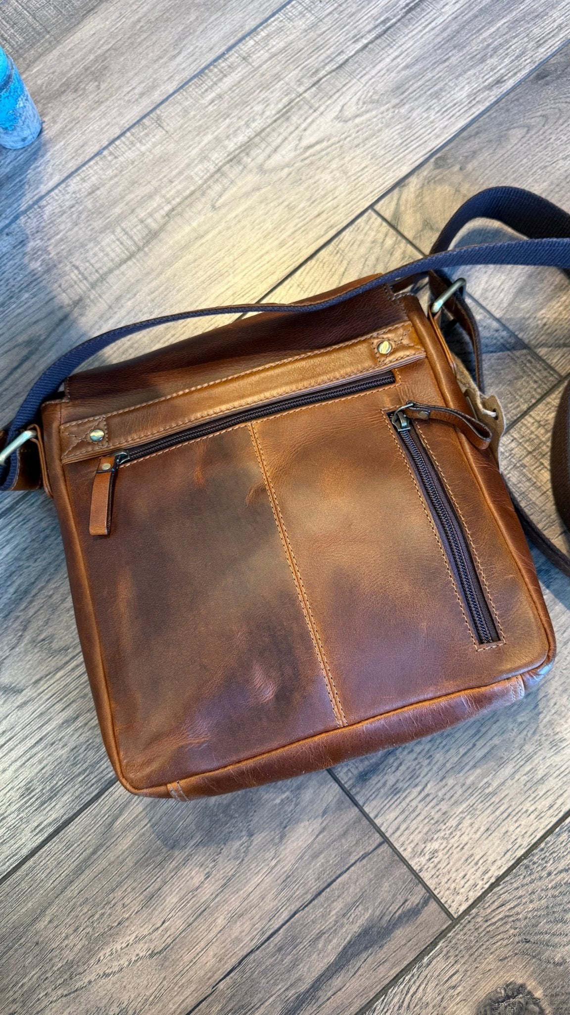 Brown Leather Messenger Bag - Vintage Vault Boutique