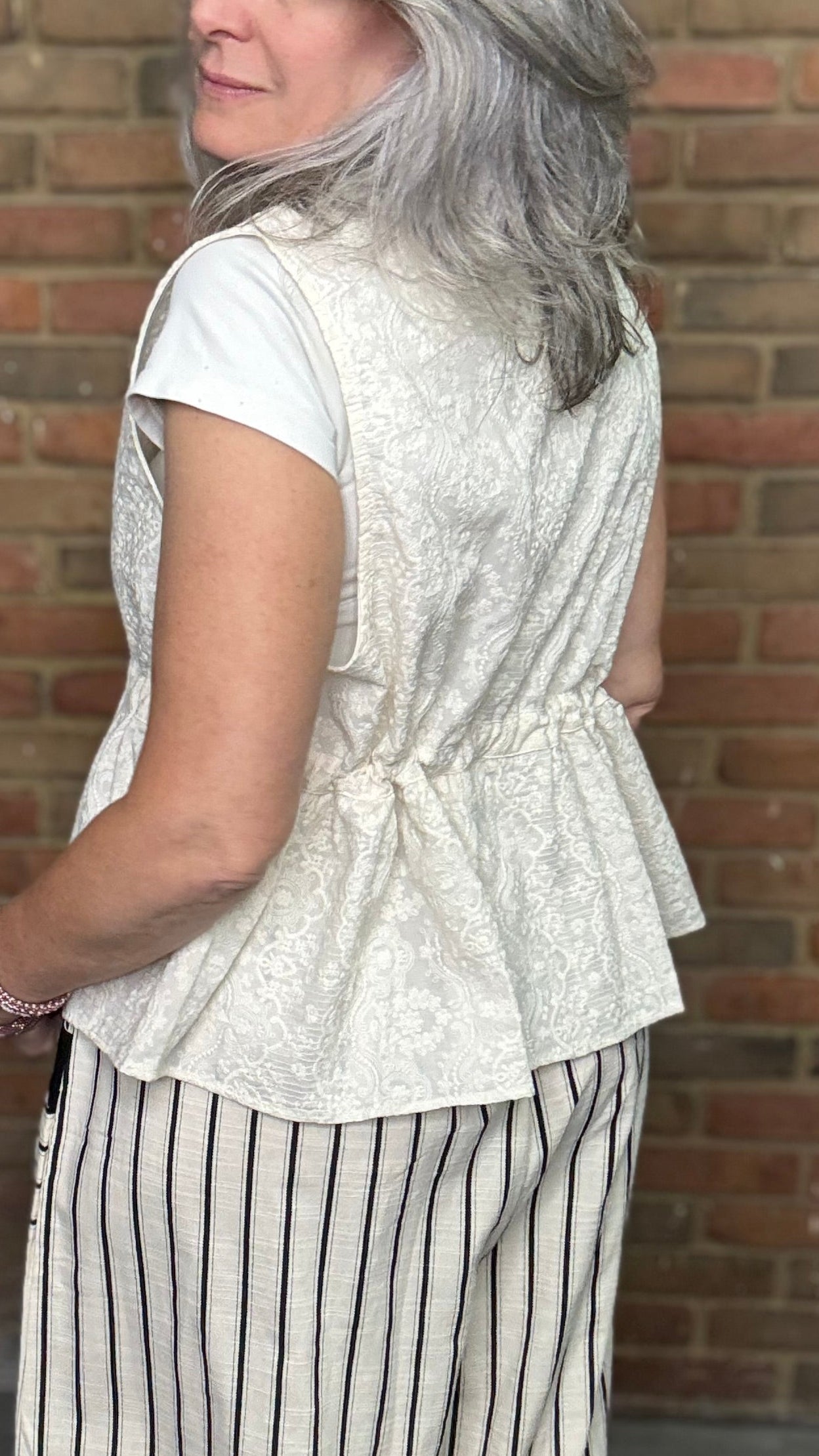 Embroidered Vest Top One Size