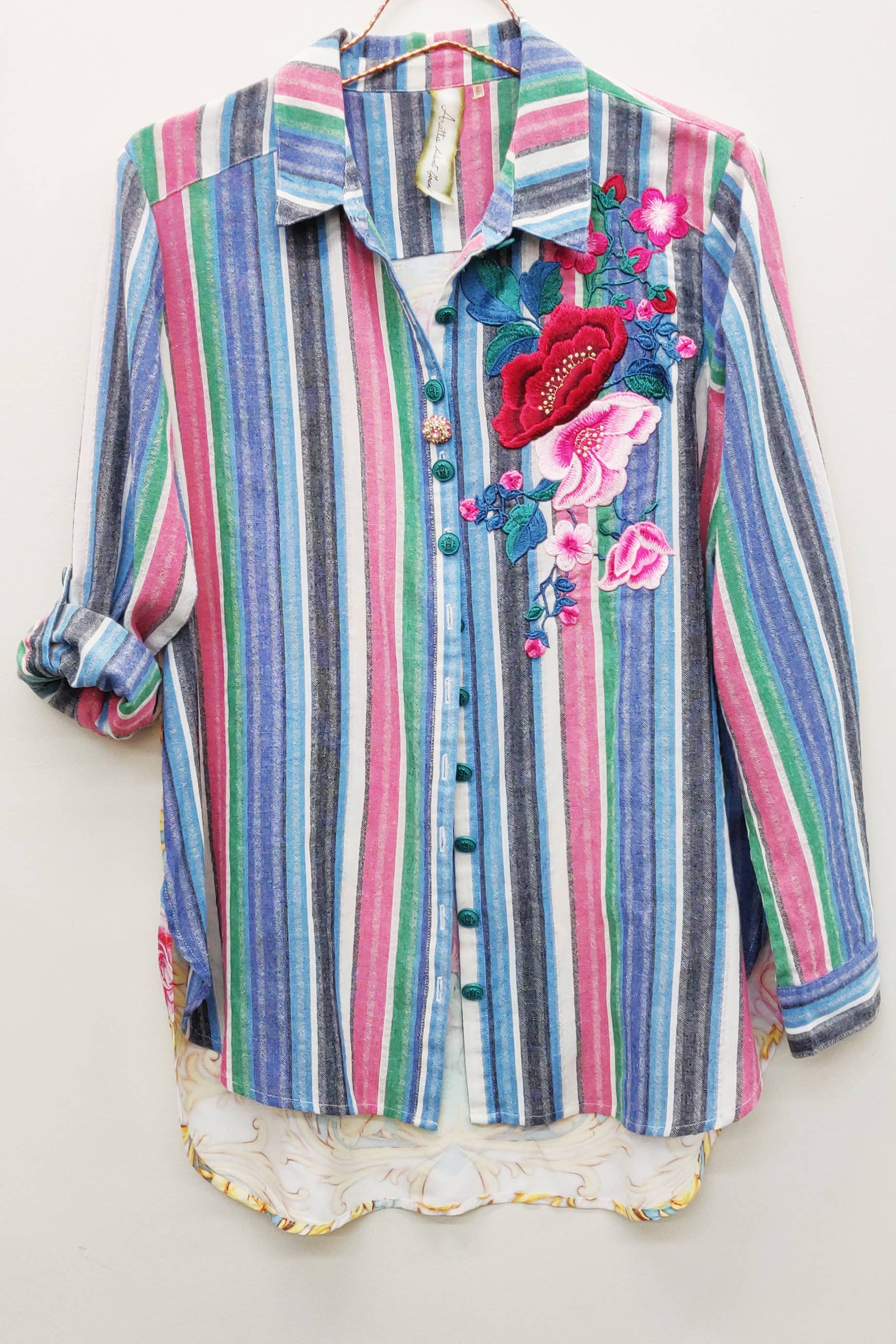 Miss June Blue/White Shirt