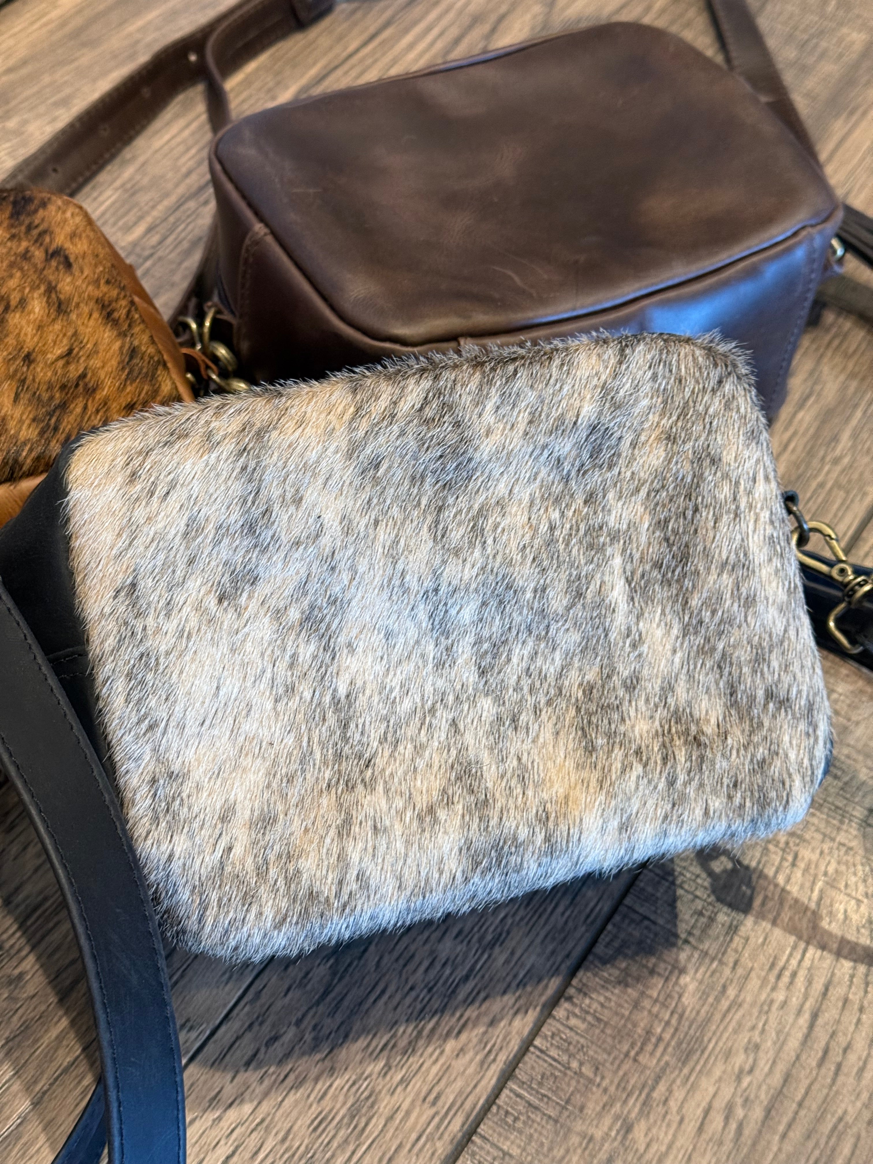 Rectangular Leather Cowhide or Leather Purse