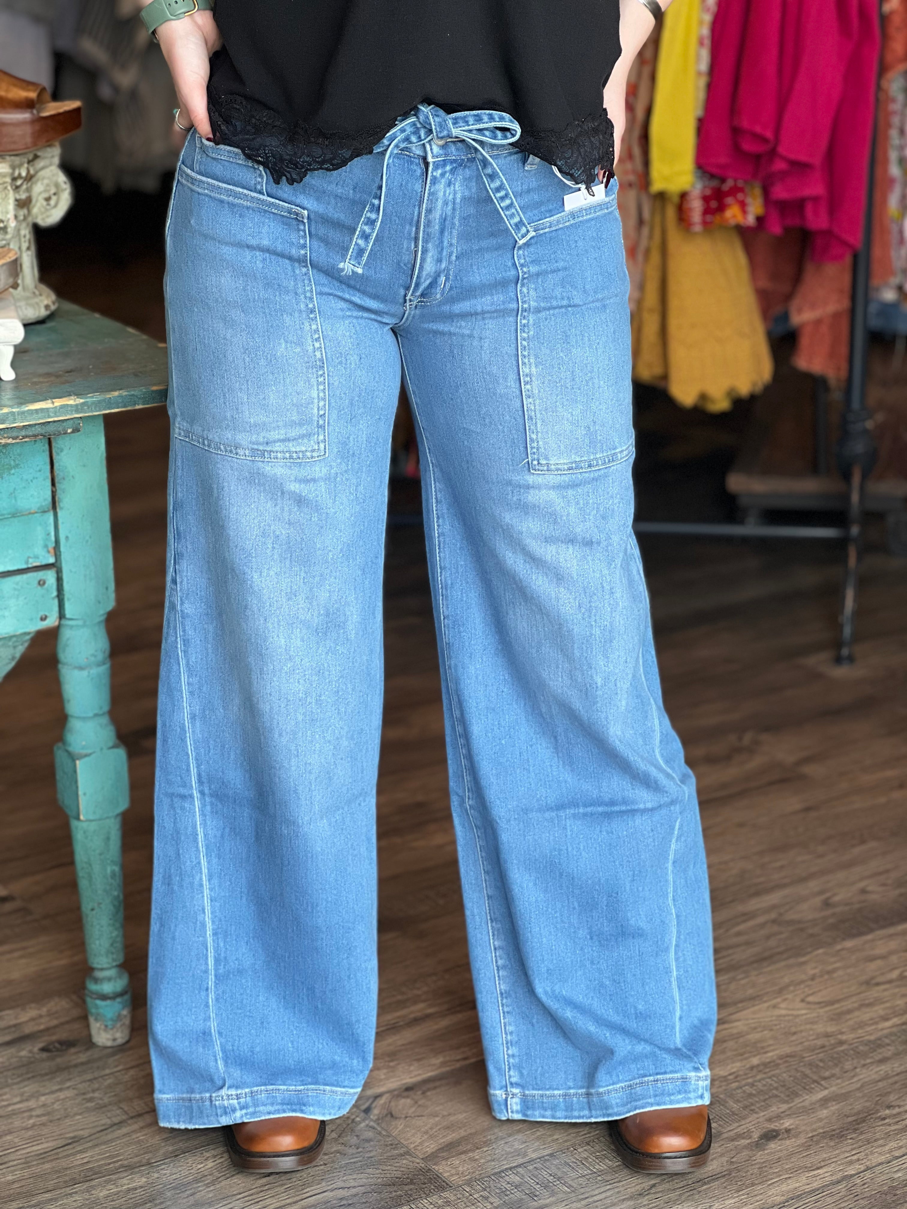 High Rise Baggy Wide Jean