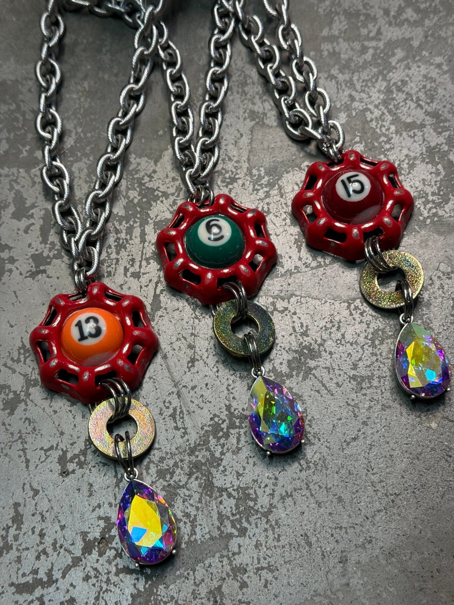 Billiard Ball Necklace - Vintage Vault Boutique