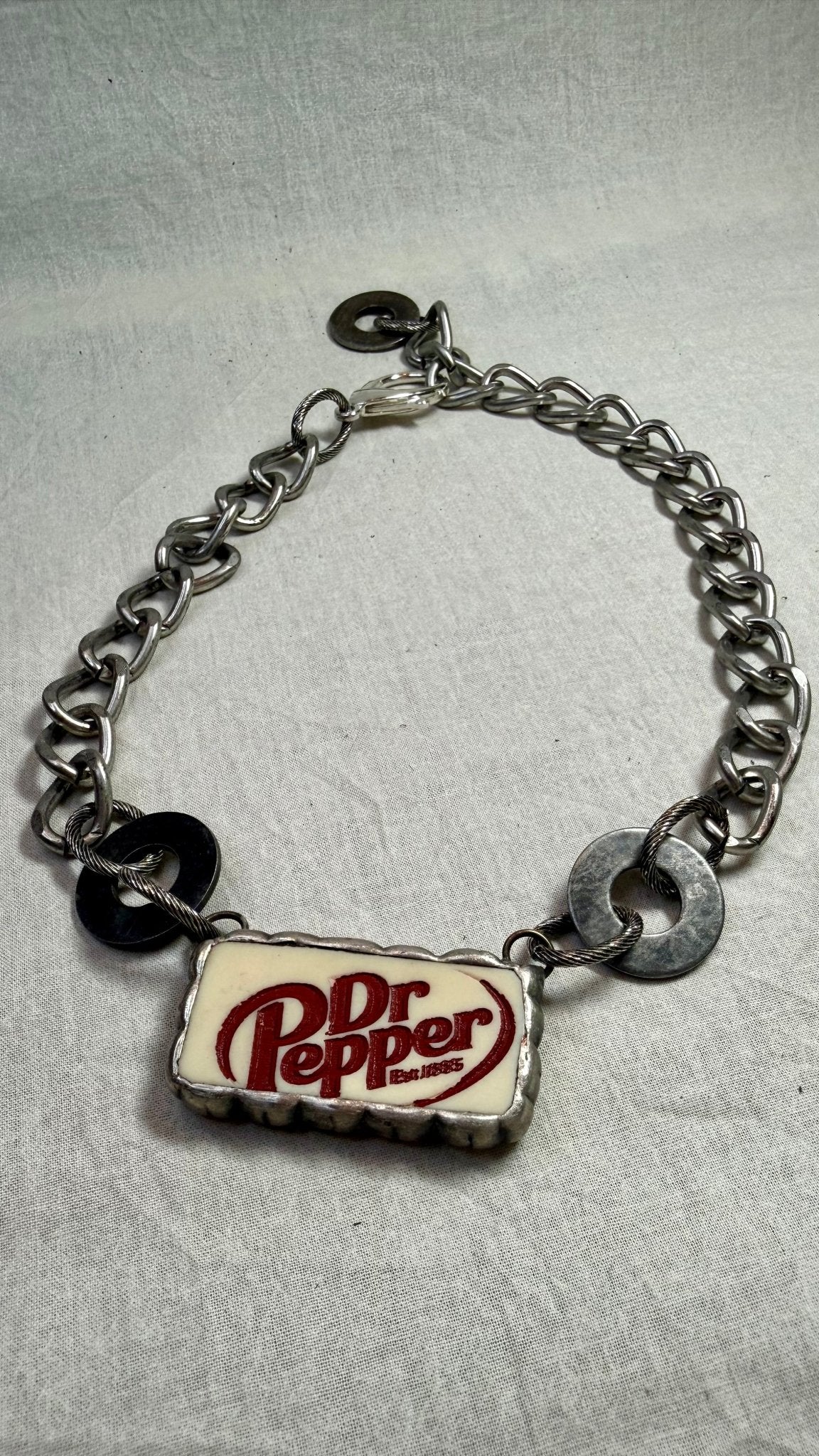Dr Pepper Domino Necklace - Vintage Vault Boutique