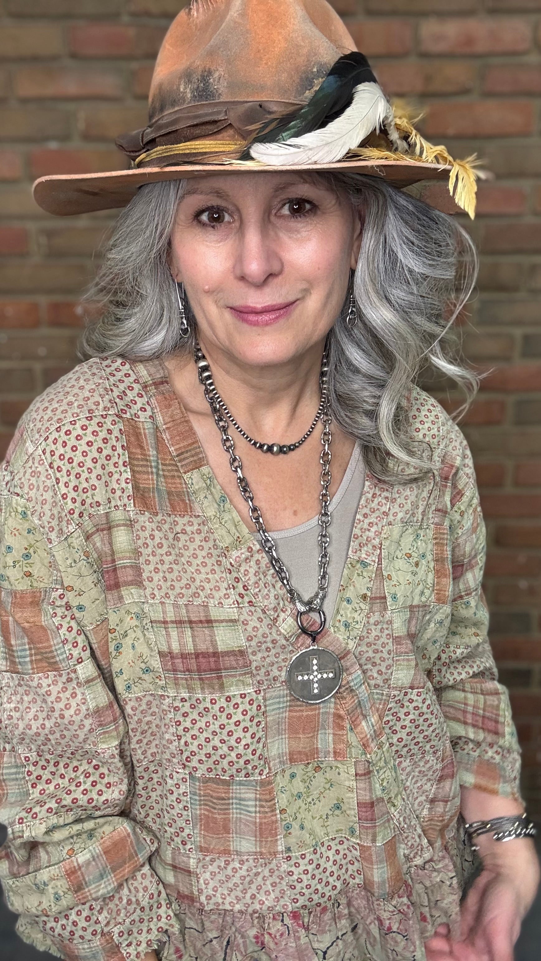 Apricot Fields Wrap Top