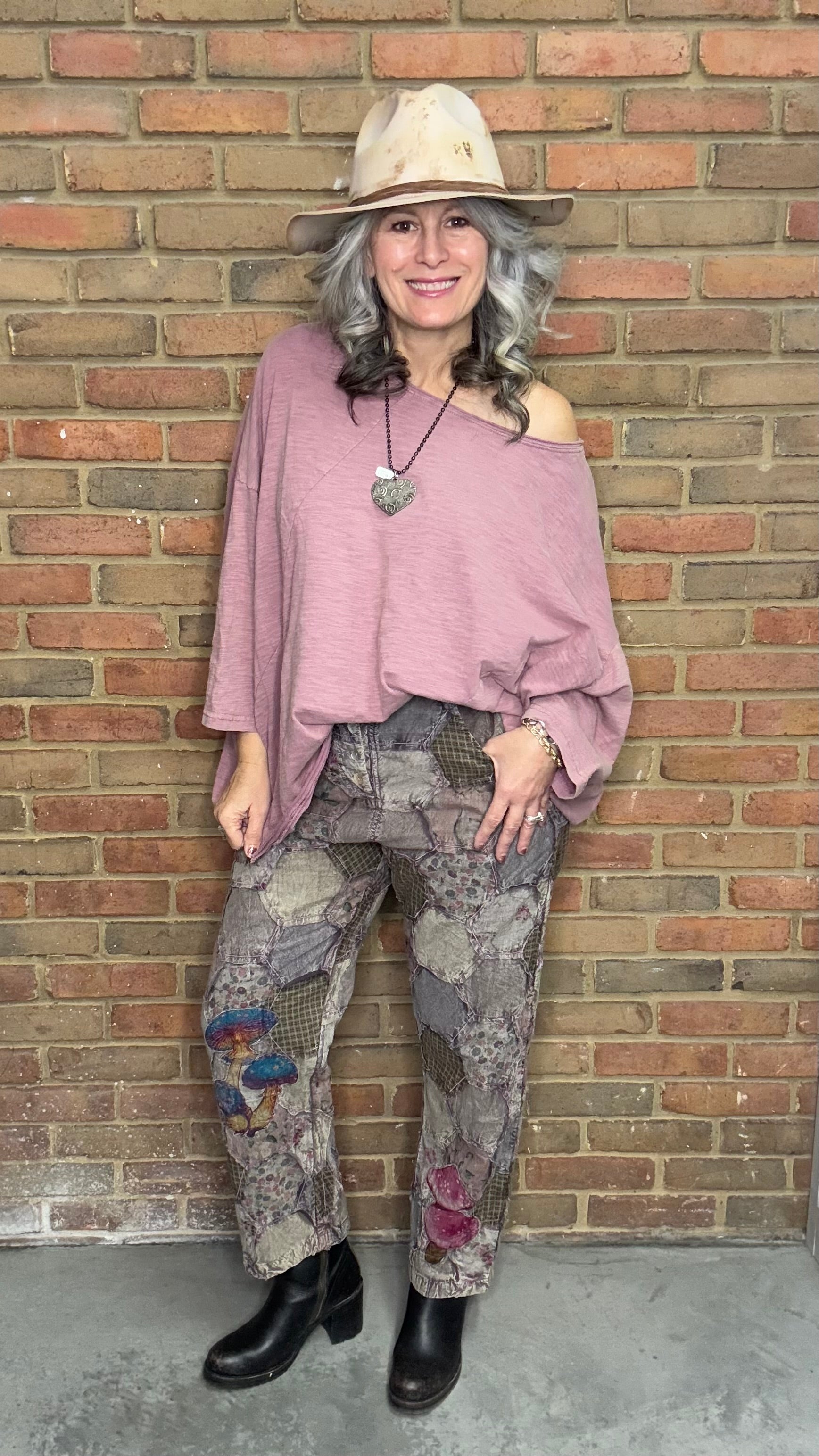 Hexagon Patchwork with Mushroom Pant