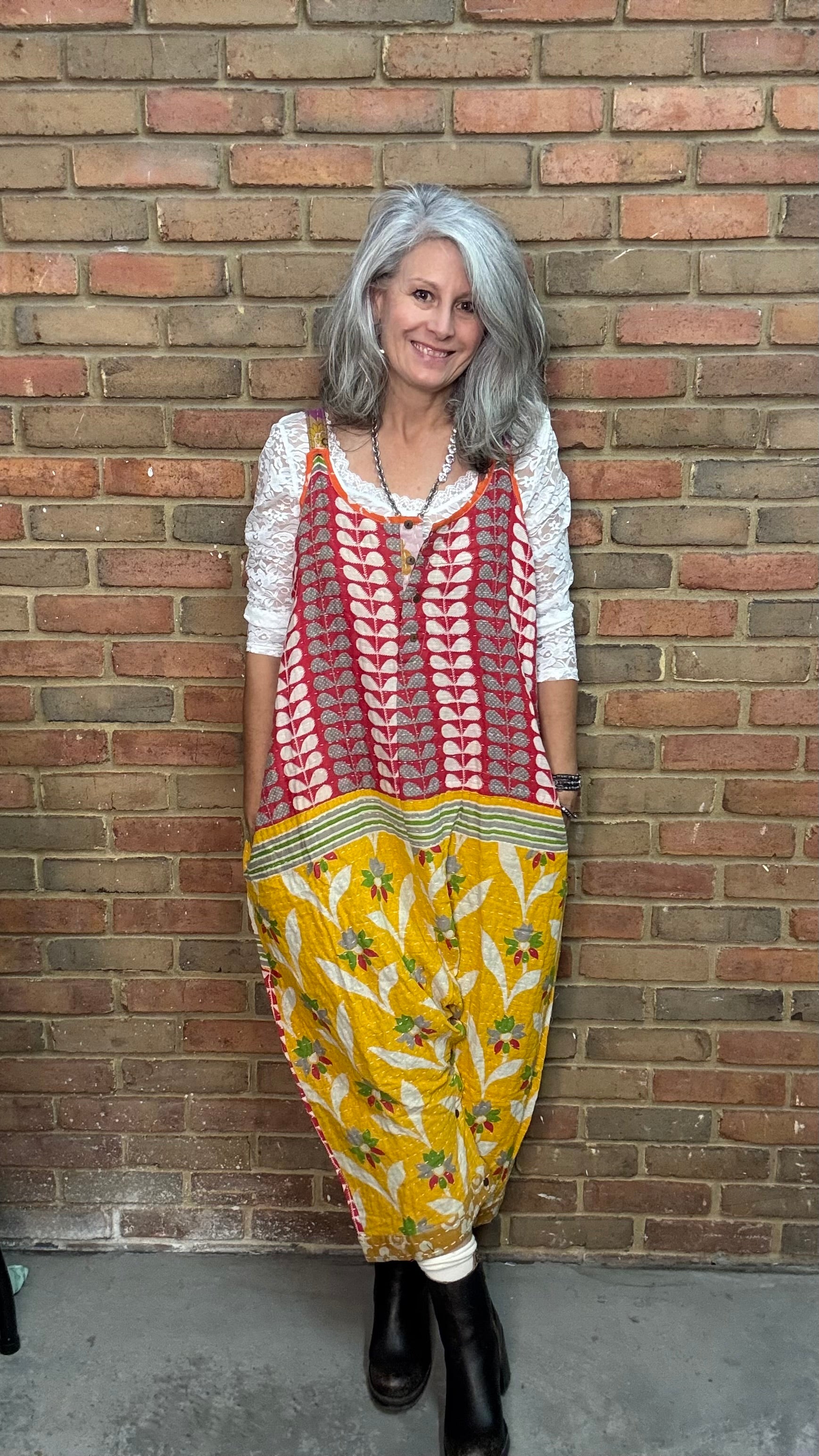 Kantha Sunrise Romper JG-75