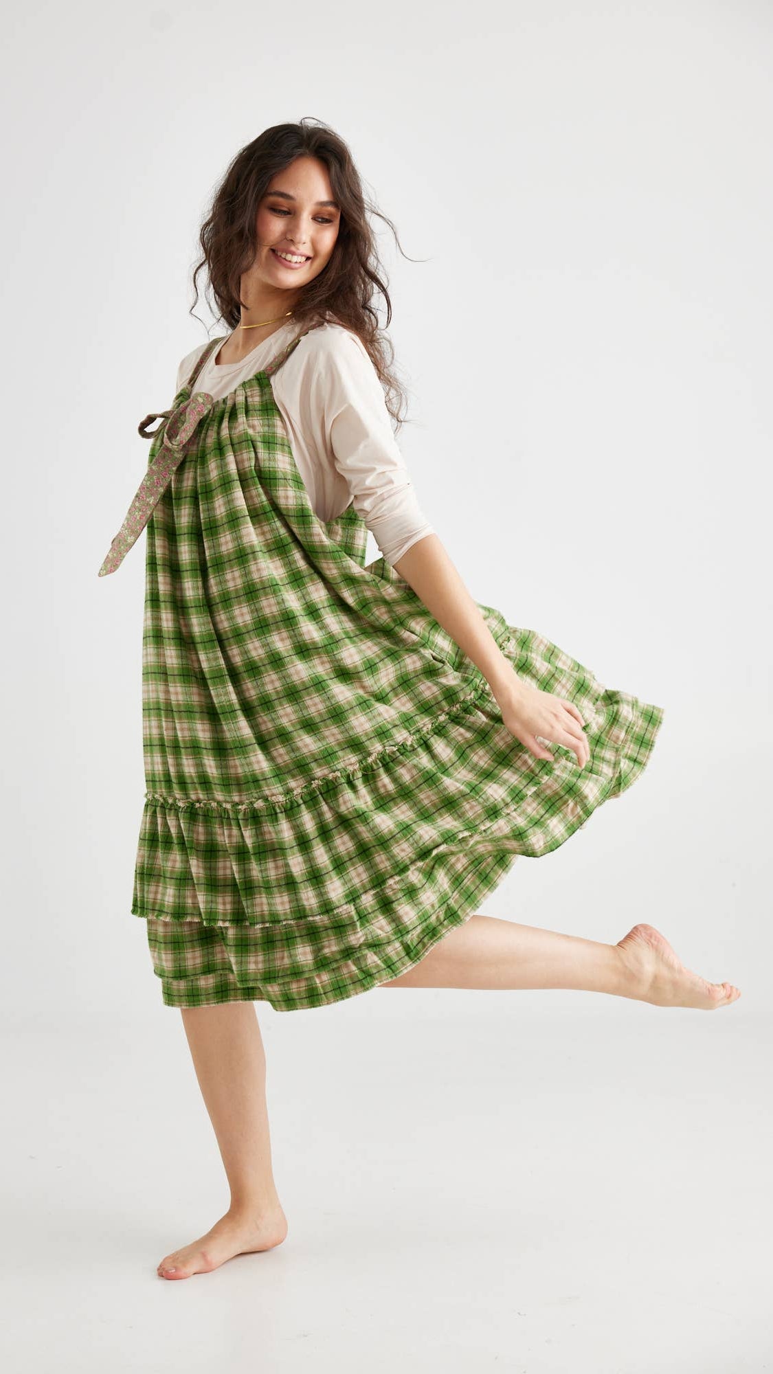 London Dress: Leaf Green