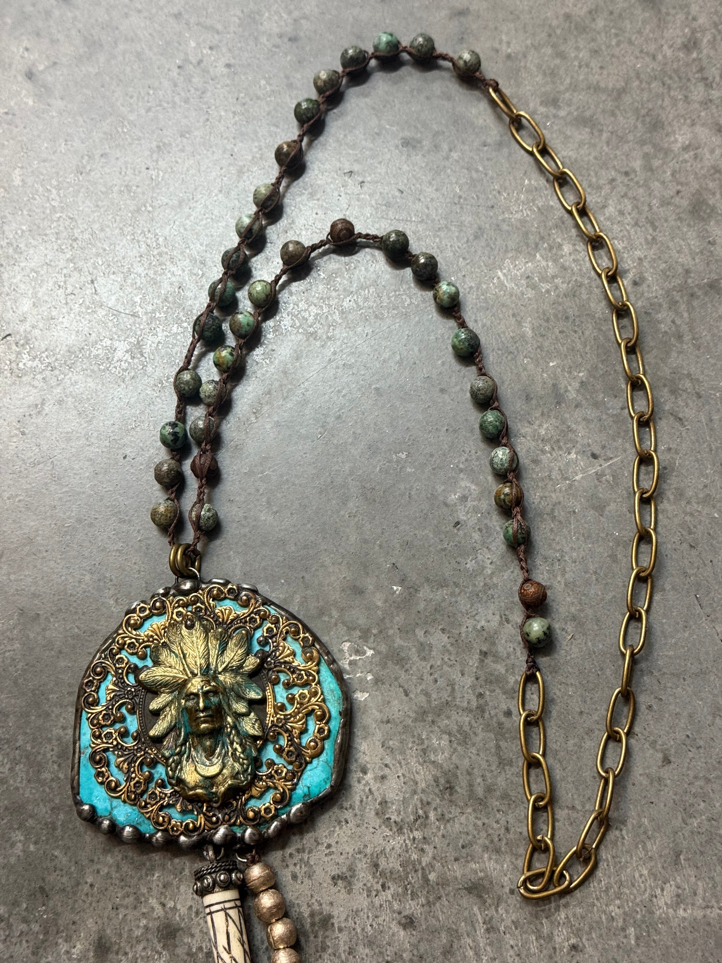 Native American Tassel Necklace
