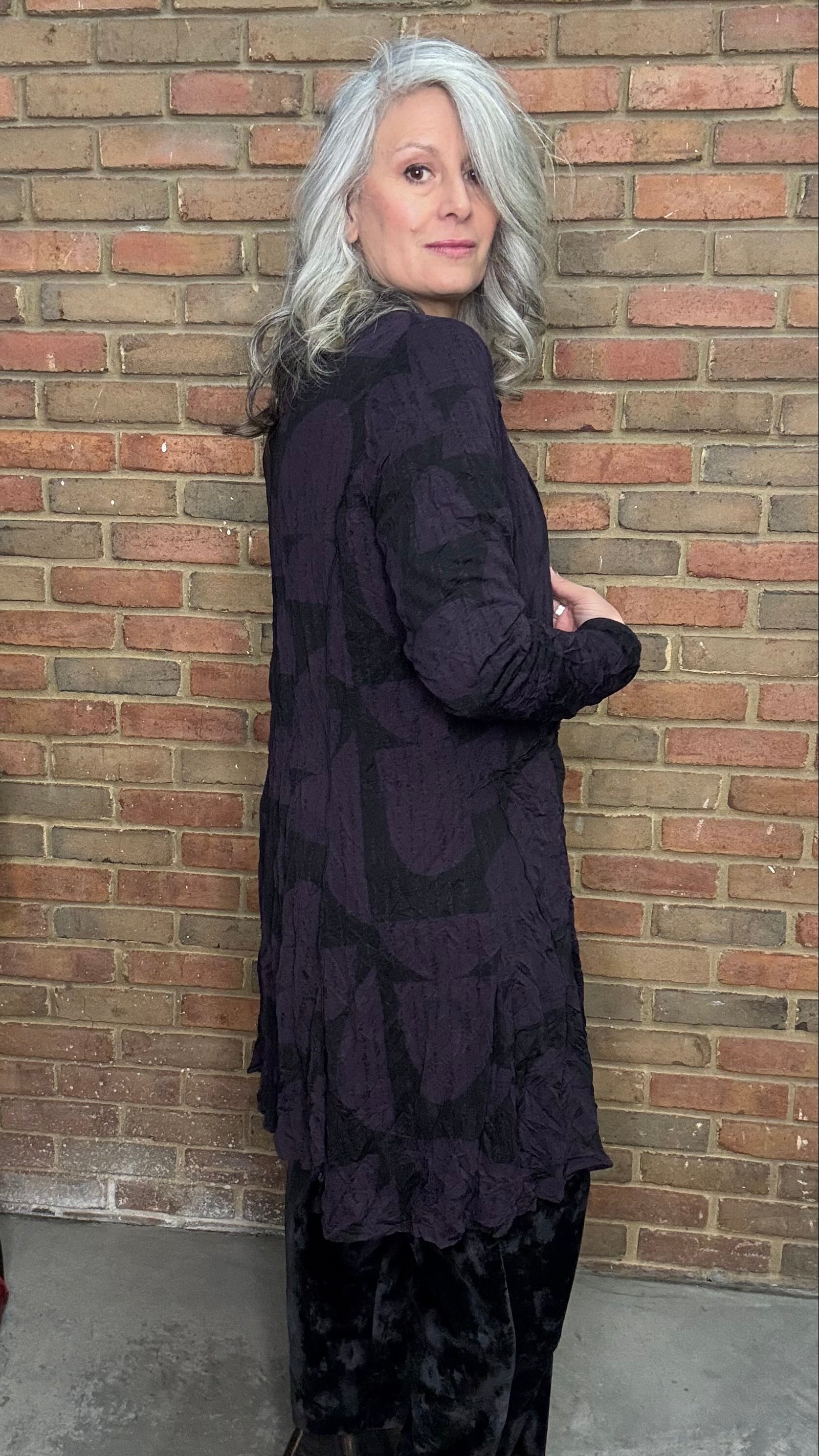 Amara Mesh Cardigan Maple Print