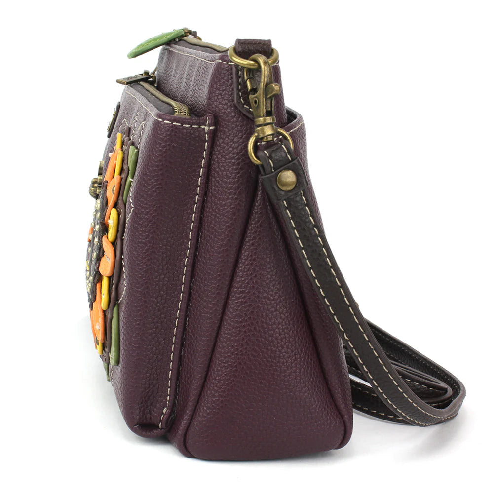 Deluxe Crossbody - Sunflower - plum