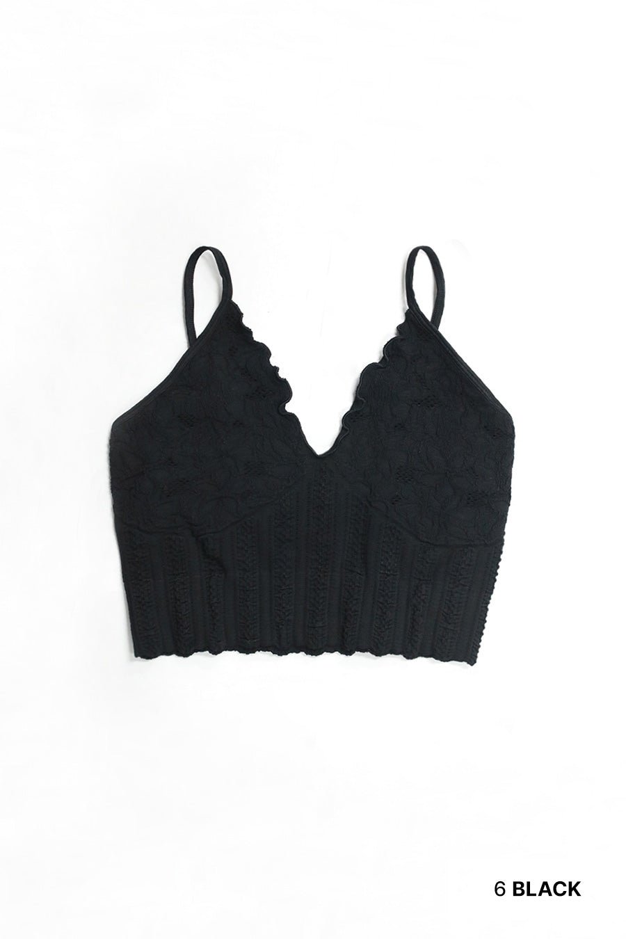 Lace Textured Bralette - Vintage Vault Boutique