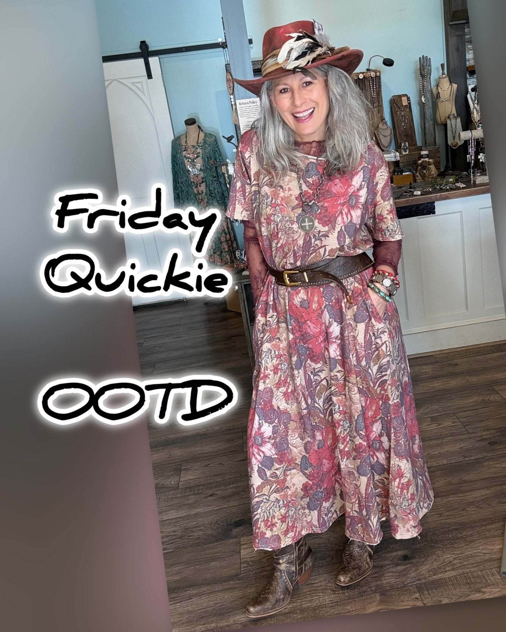 Weekend Wander Dress - Woodland Meadow - Vintage Vault Boutique