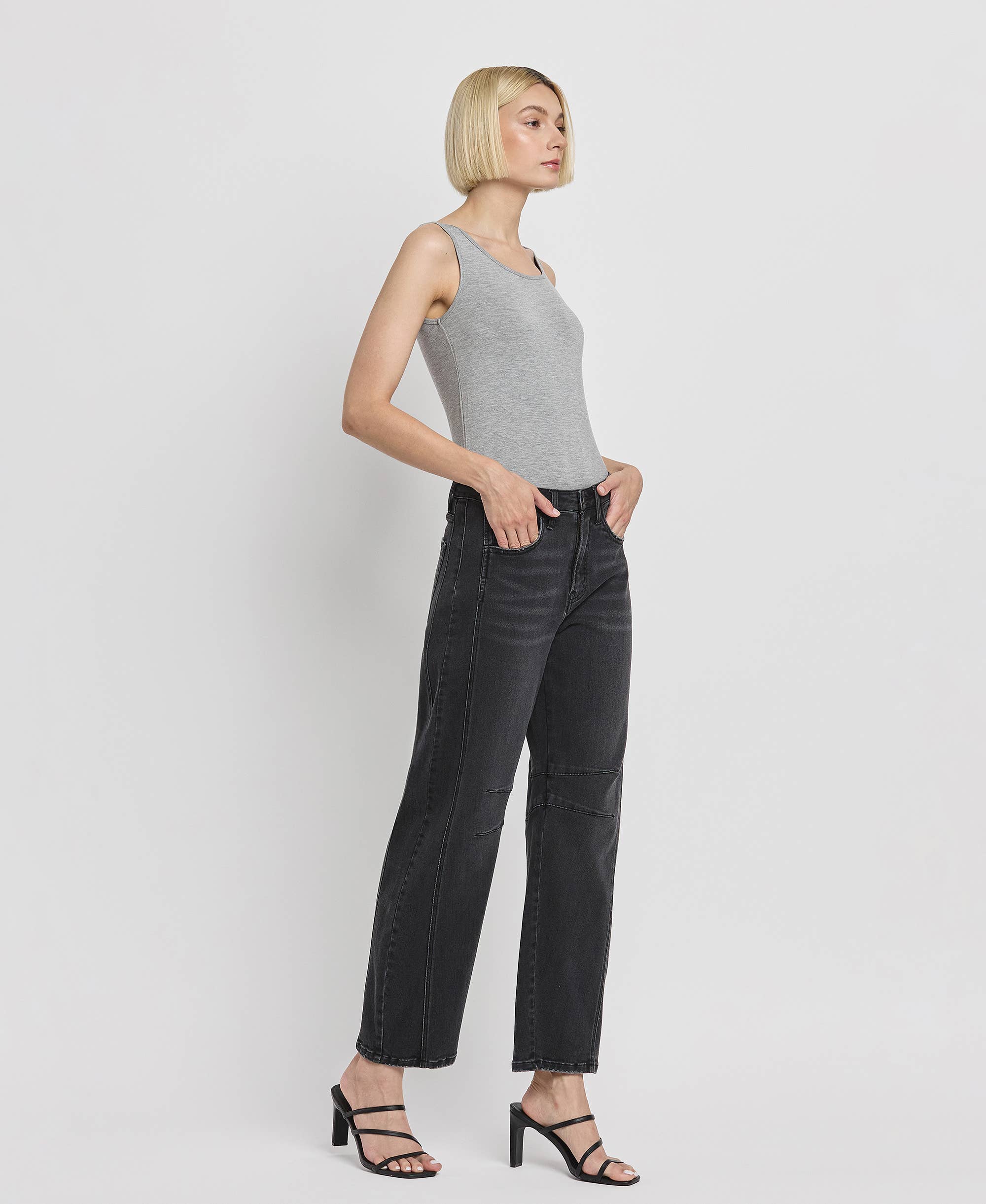 Ankle Barrel Leg Jean