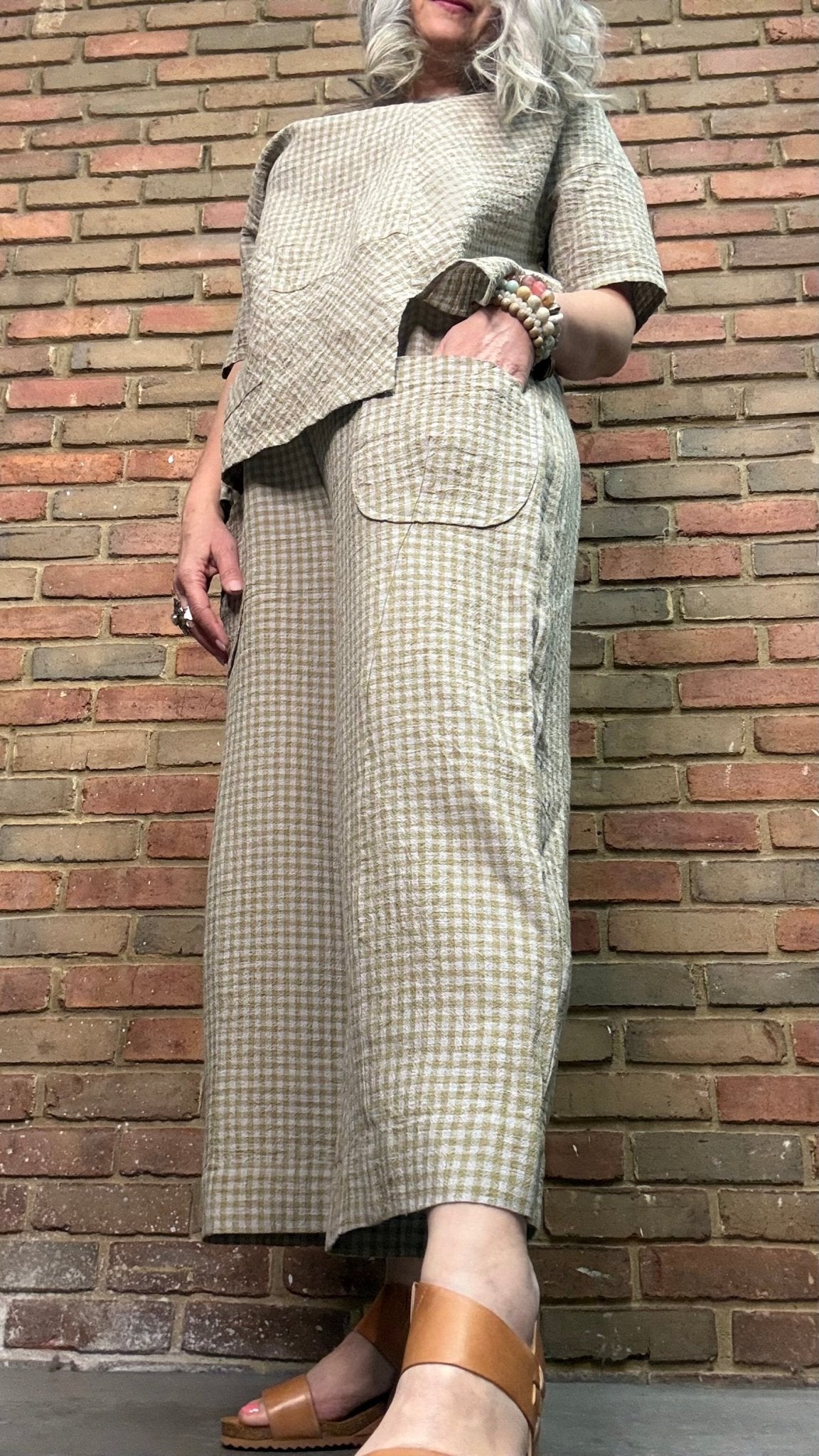 Ellery Butter Check Pant - Vintage Vault Boutique