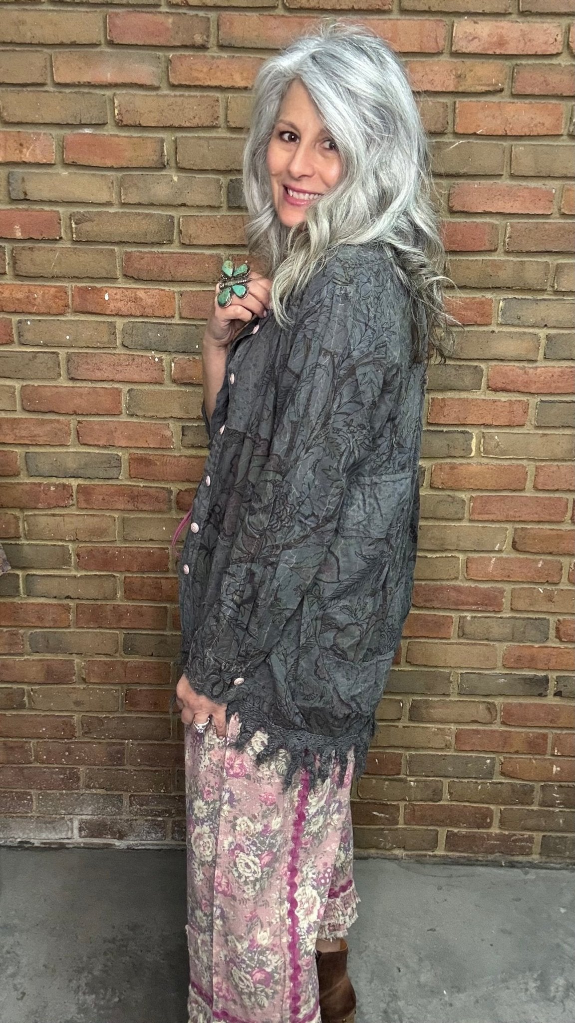 Drifting Petals Top - Vintage Vault Boutique