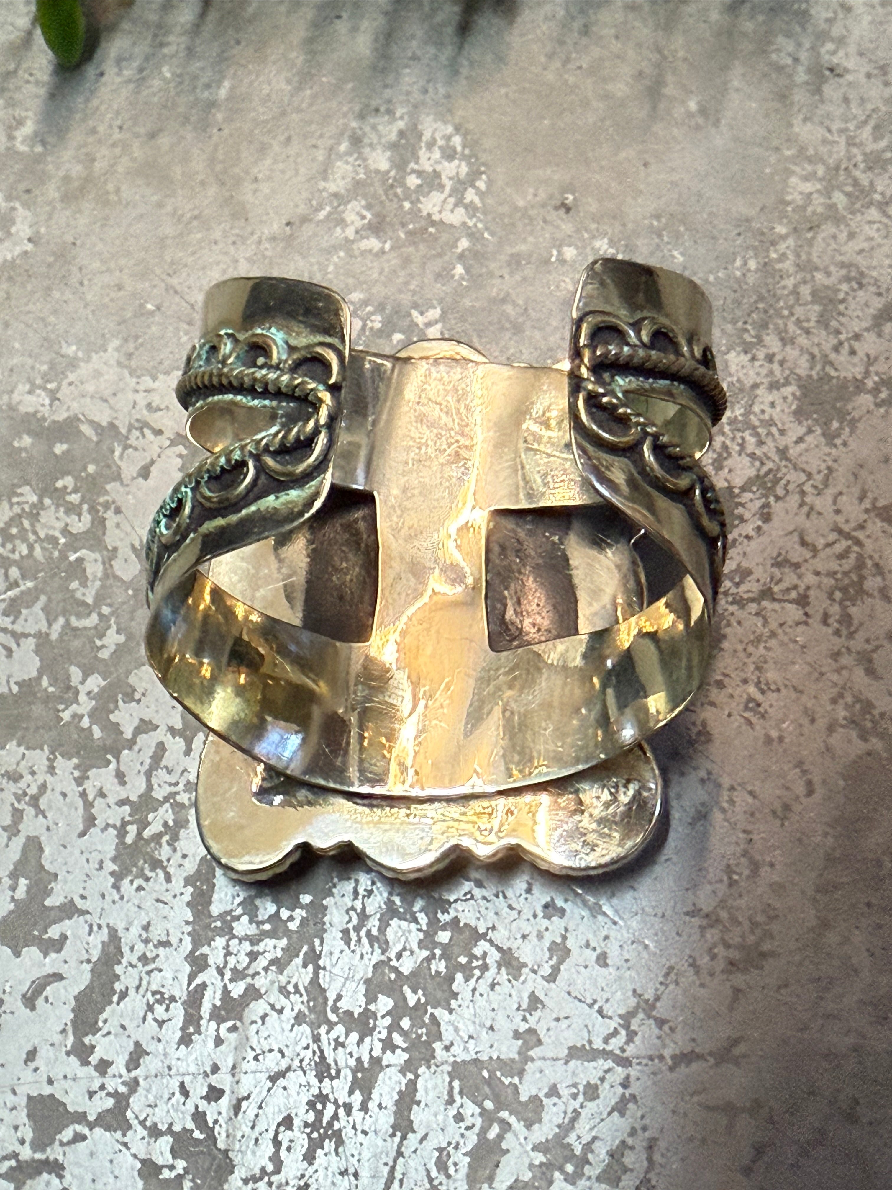 Multi Stone Matrix Cuff Bracelet