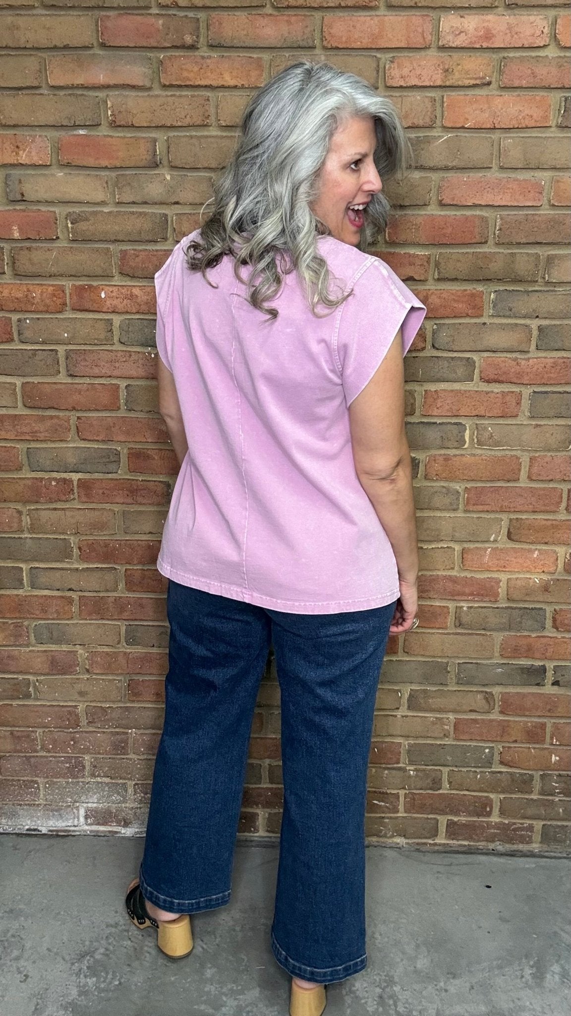 Pink LOVE Patch Sweatshirt - Vintage Vault Boutique