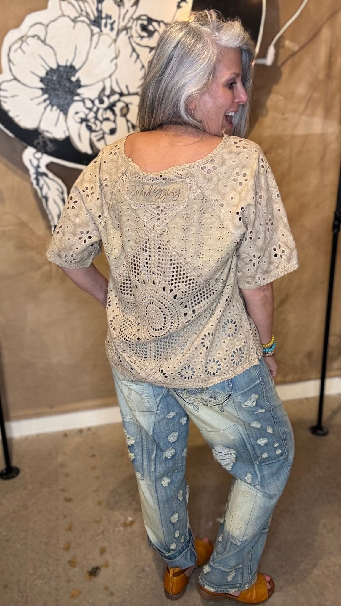 Patched Together Top - Vintage Vault Boutique