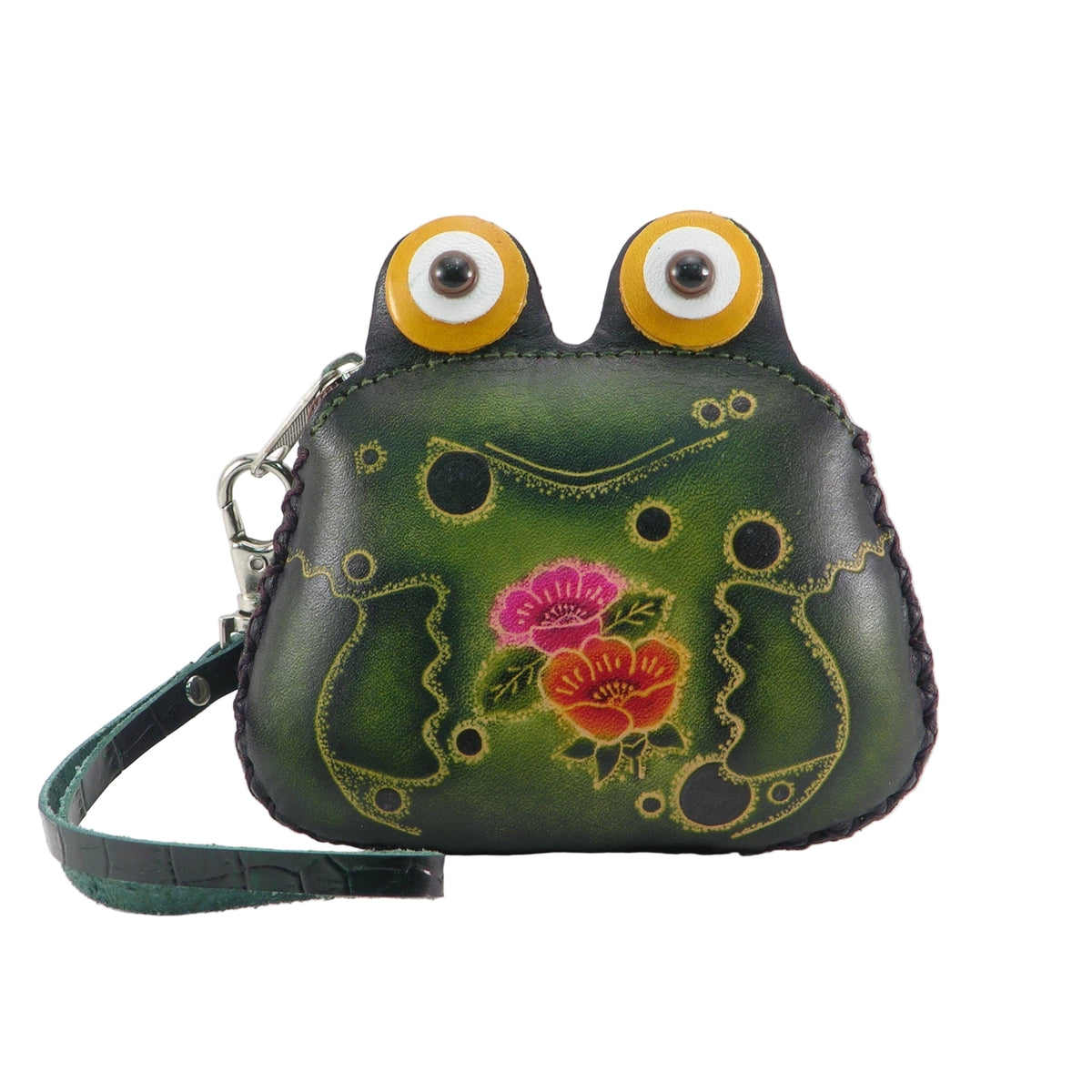 Leather Frog Wristlet - Vintage Vault Boutique