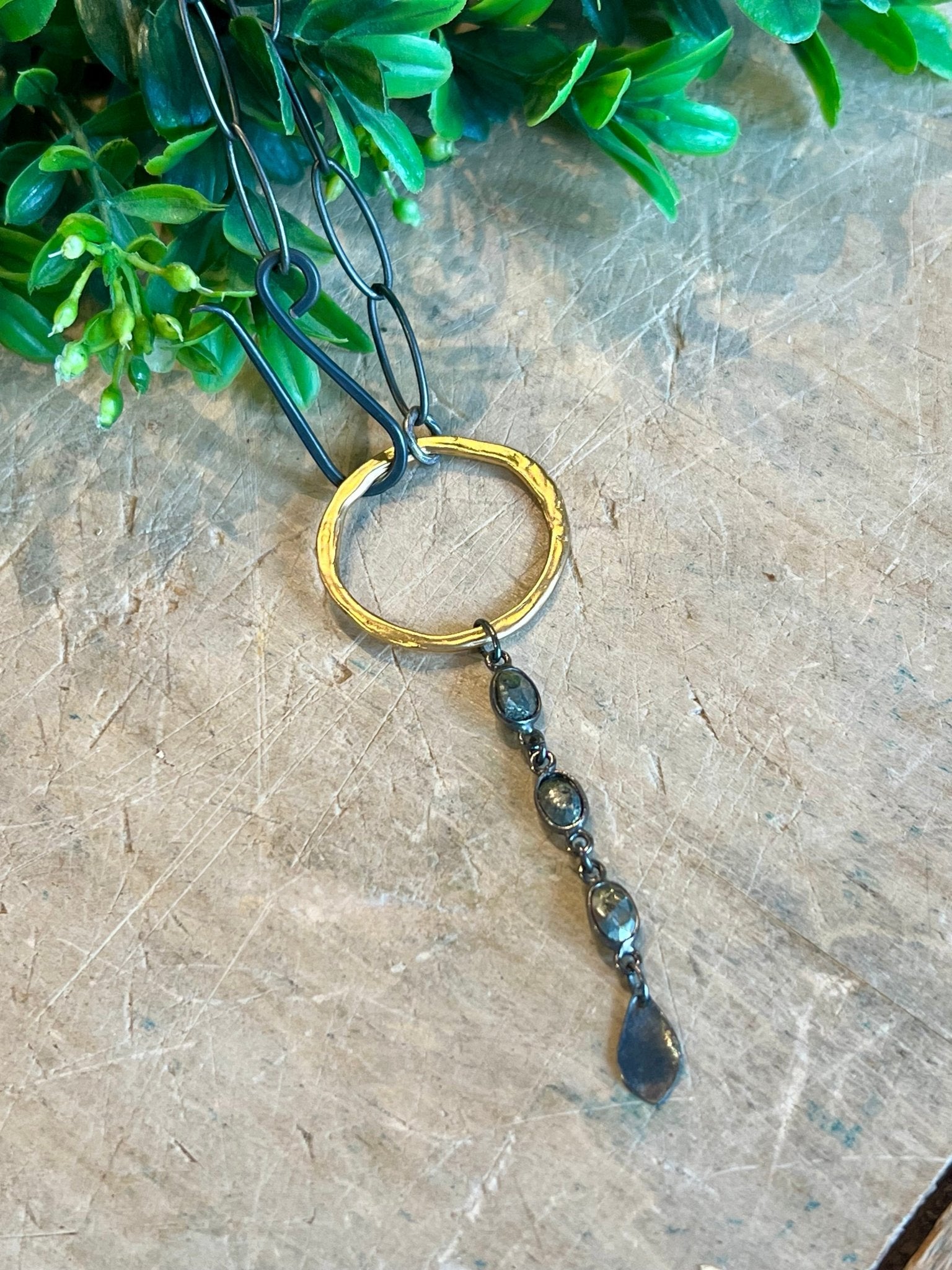 Touch of Grey Necklace - Vintage Vault Boutique