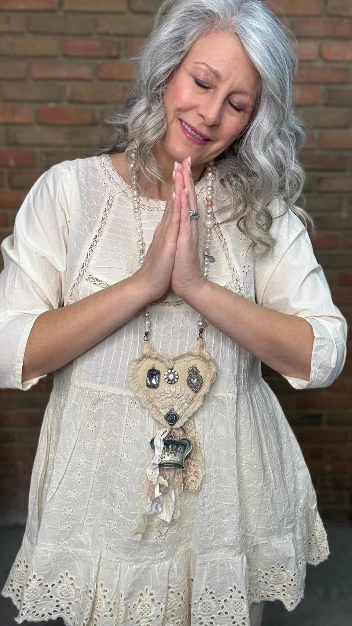 Prayer Pocket Necklace - Vintage Vault Boutique