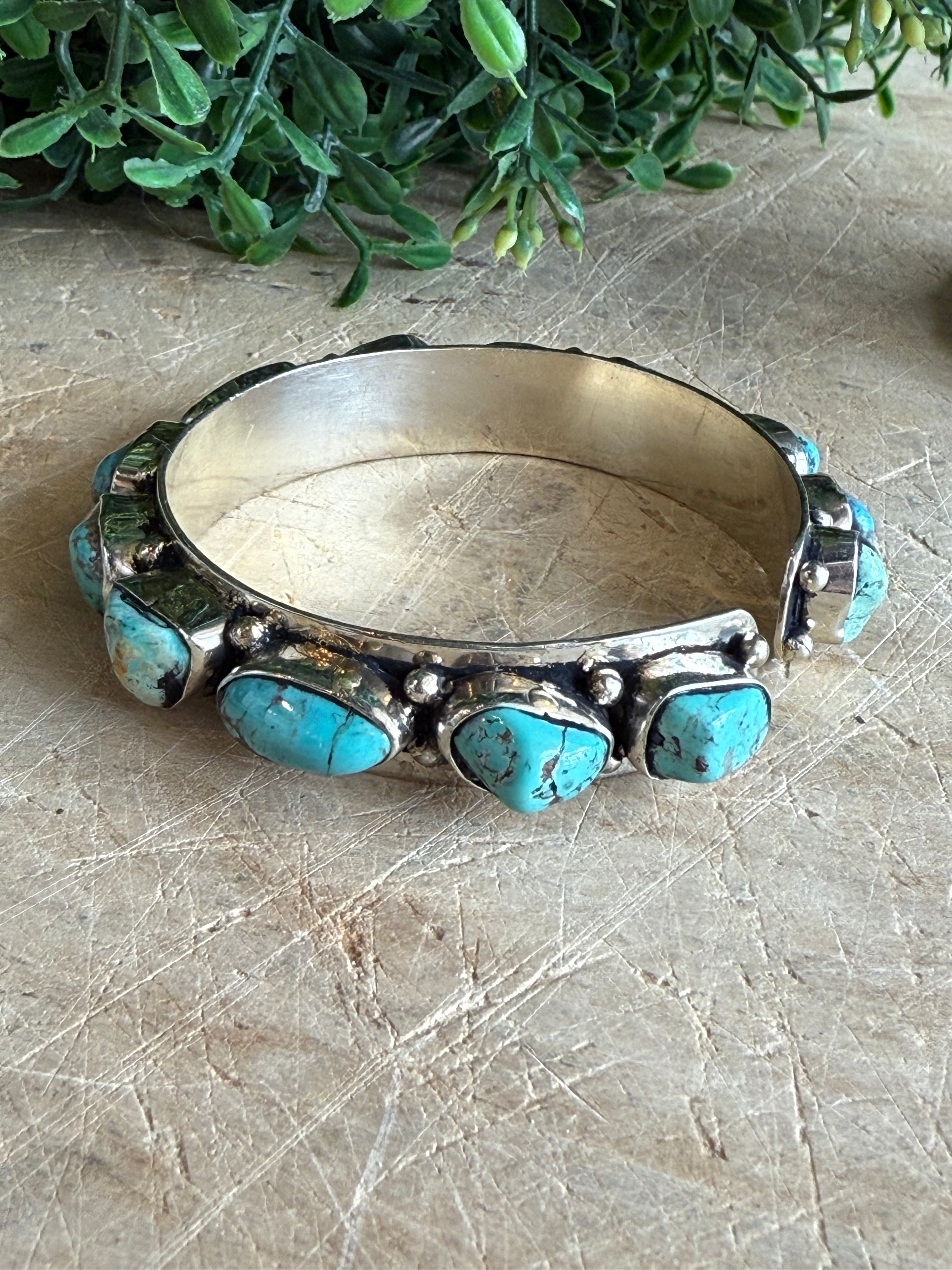 Turquoise Silver Cuff