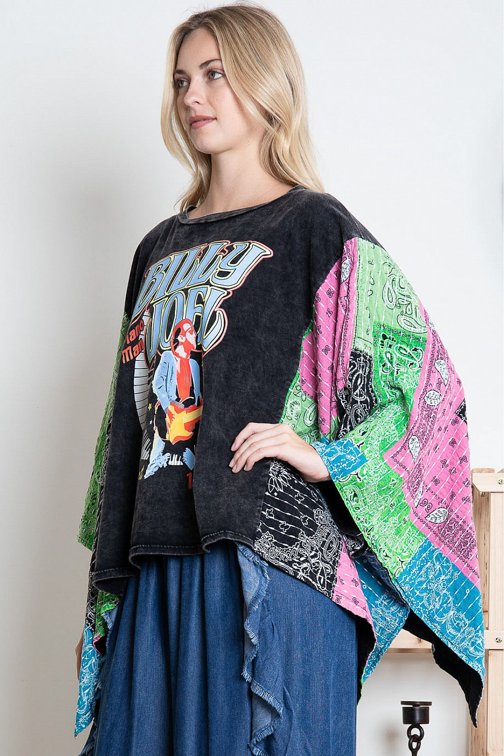 Billy Joel Poncho Top