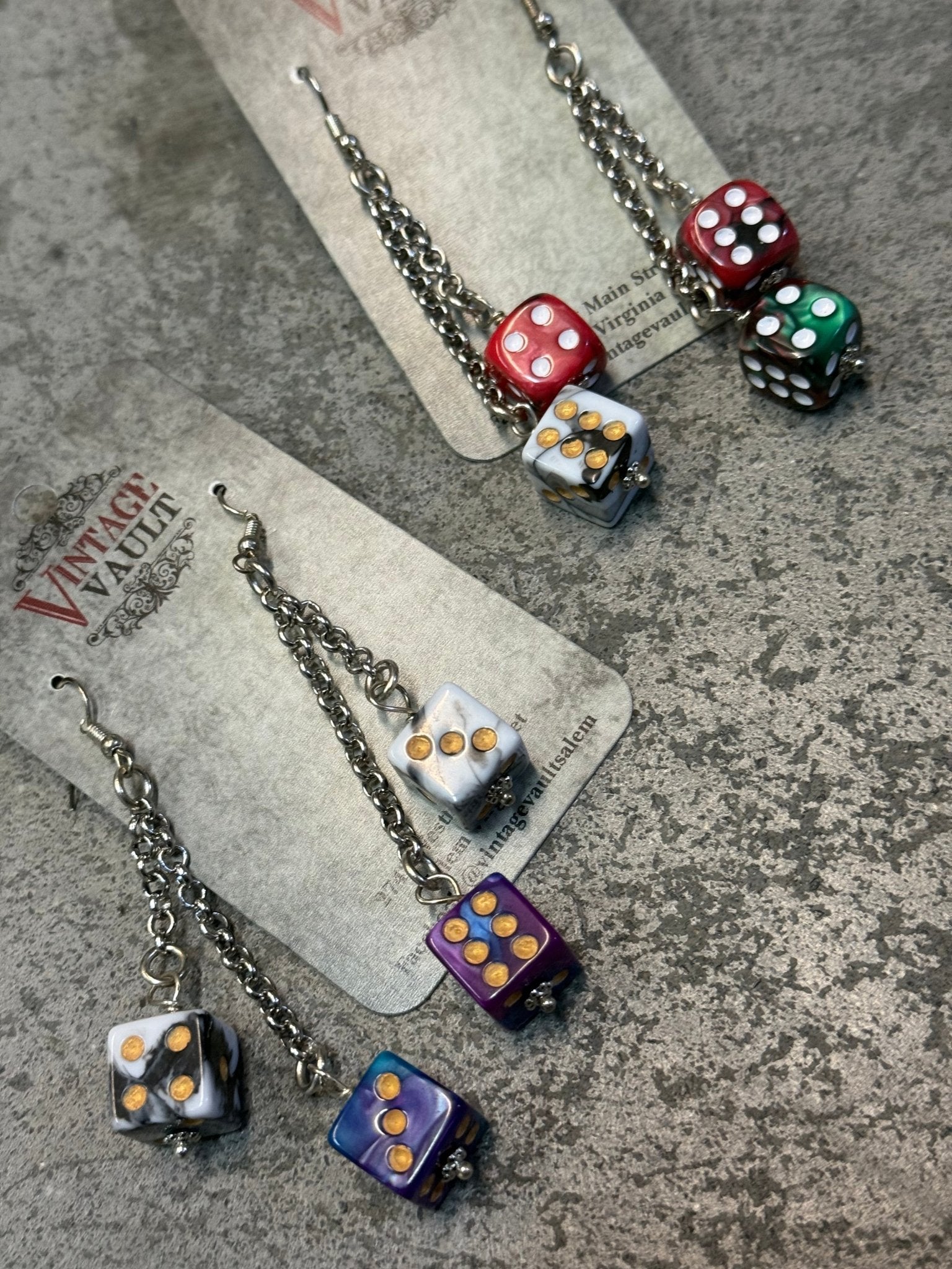 Roll the Dice Earring - Vintage Vault Boutique