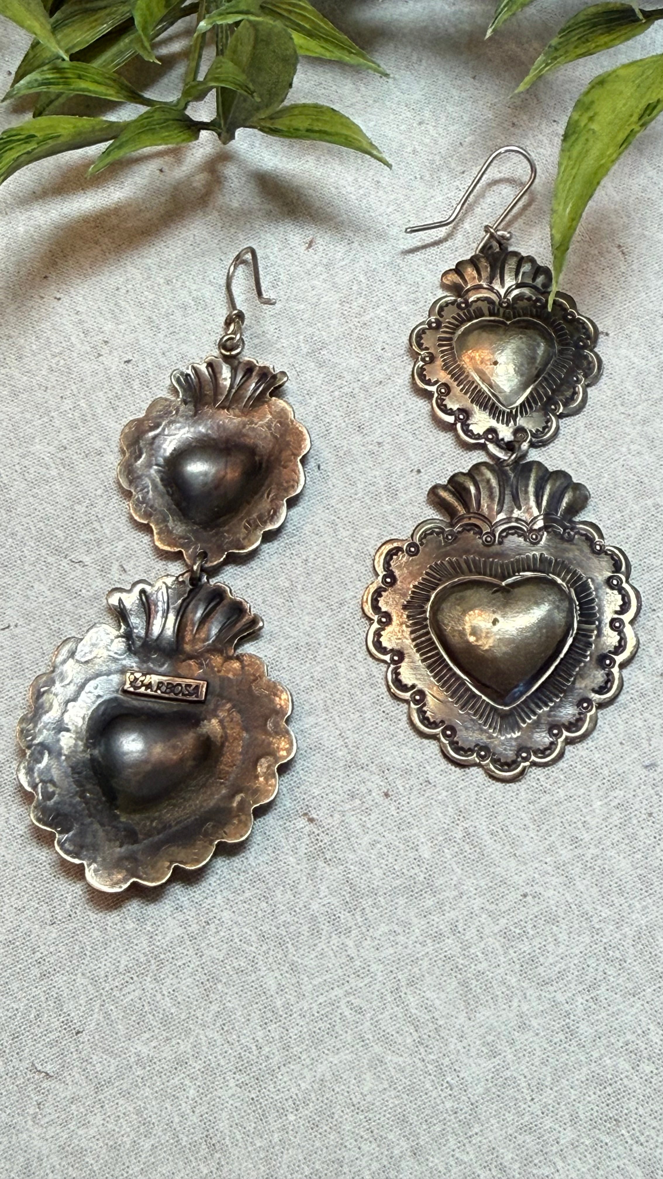 Double Heart Earrings