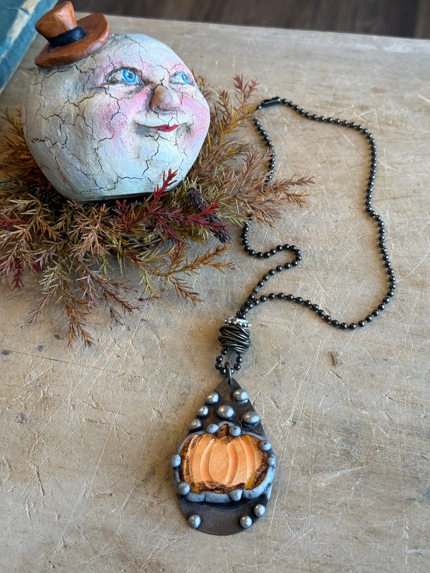 Pumpkin Drop Necklace