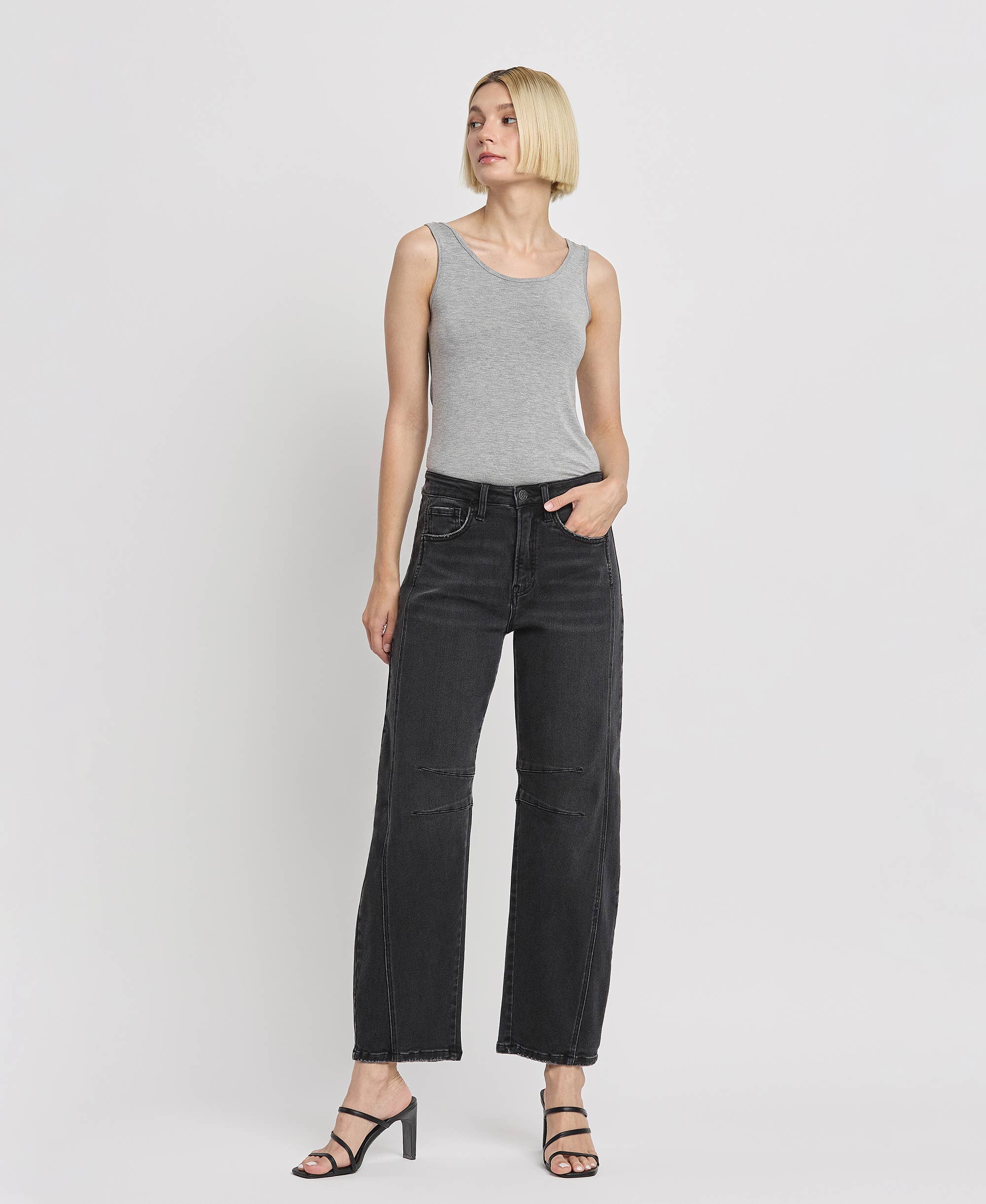 Ankle Barrel Leg Jean