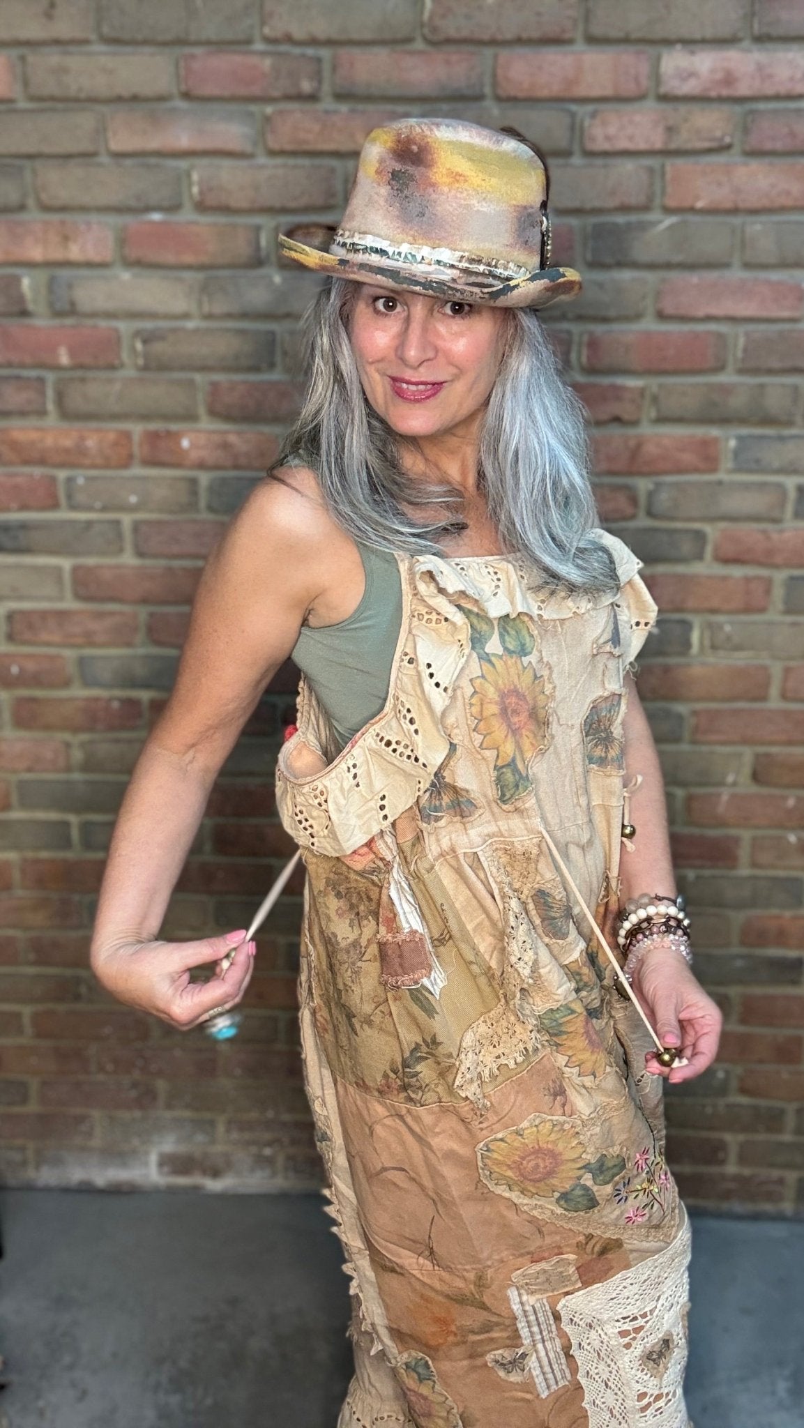 Floral Meadows Overalls - Vintage Vault Boutique