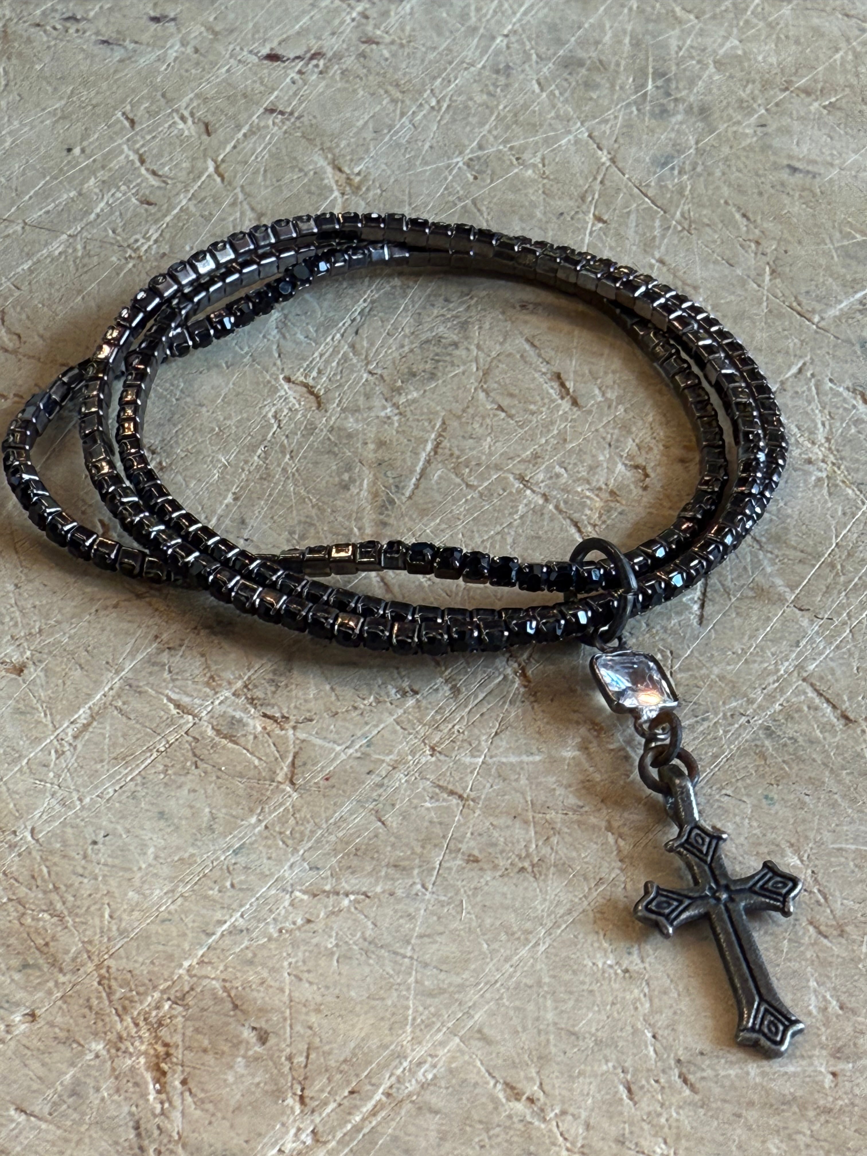 Black Diamond Stretch Bracelet Set