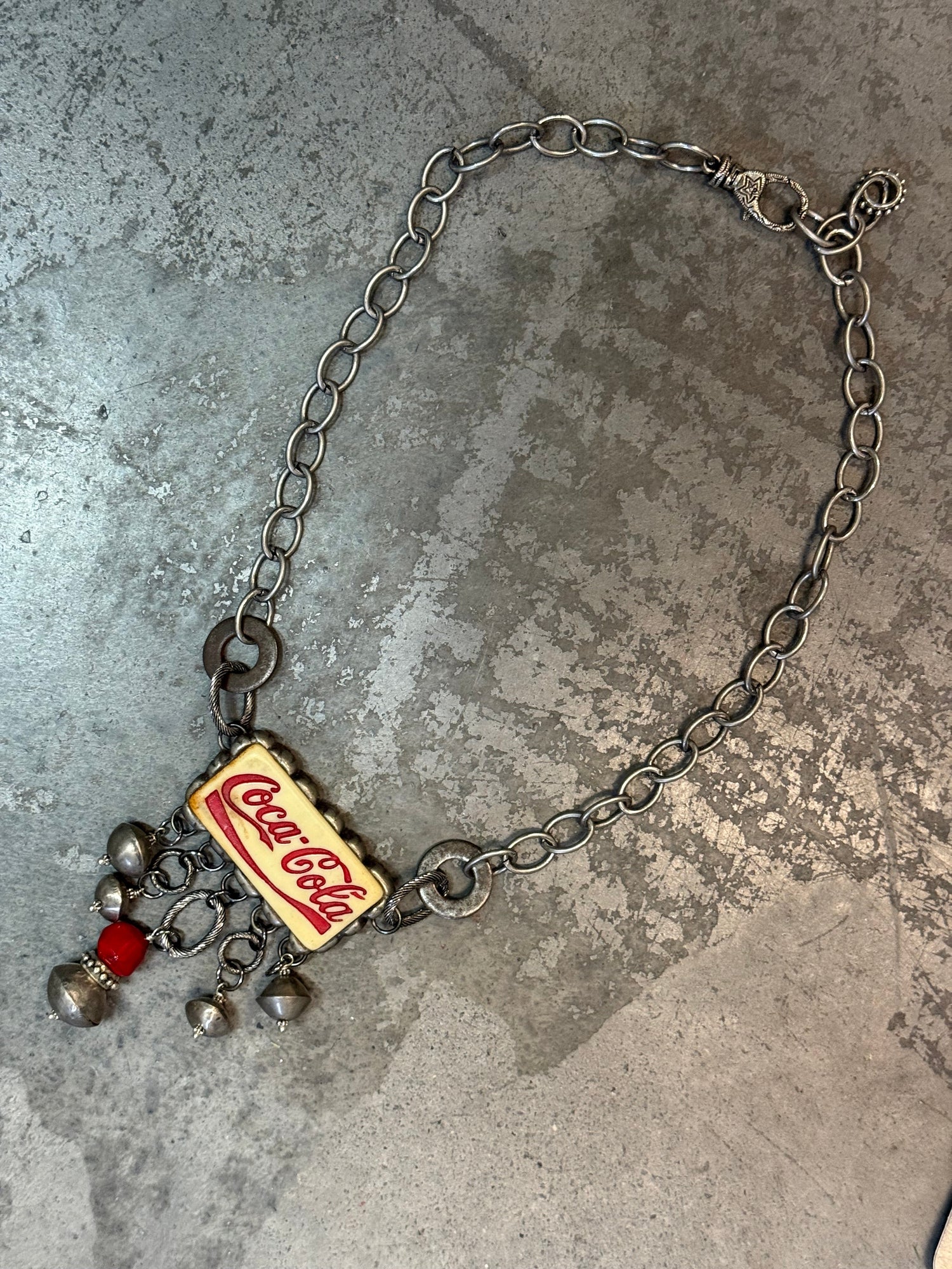 Coca-Cola/Domino with Drops Necklace