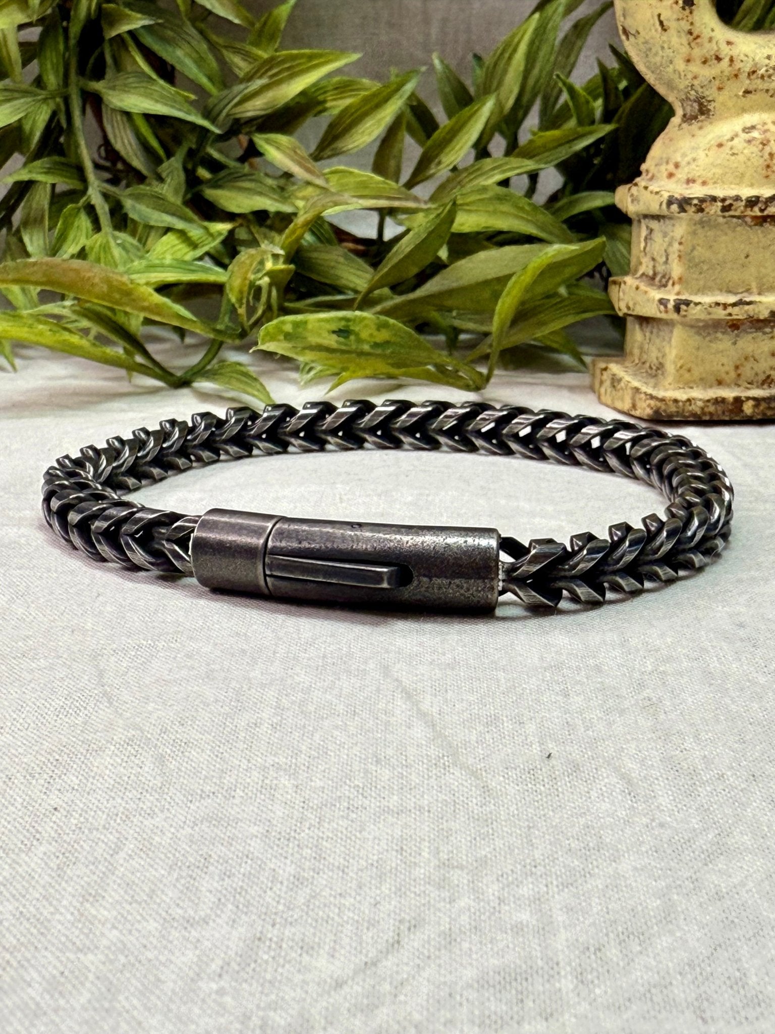Snake Chain Stainless Steel Bracelet - Vintage Vault Boutique