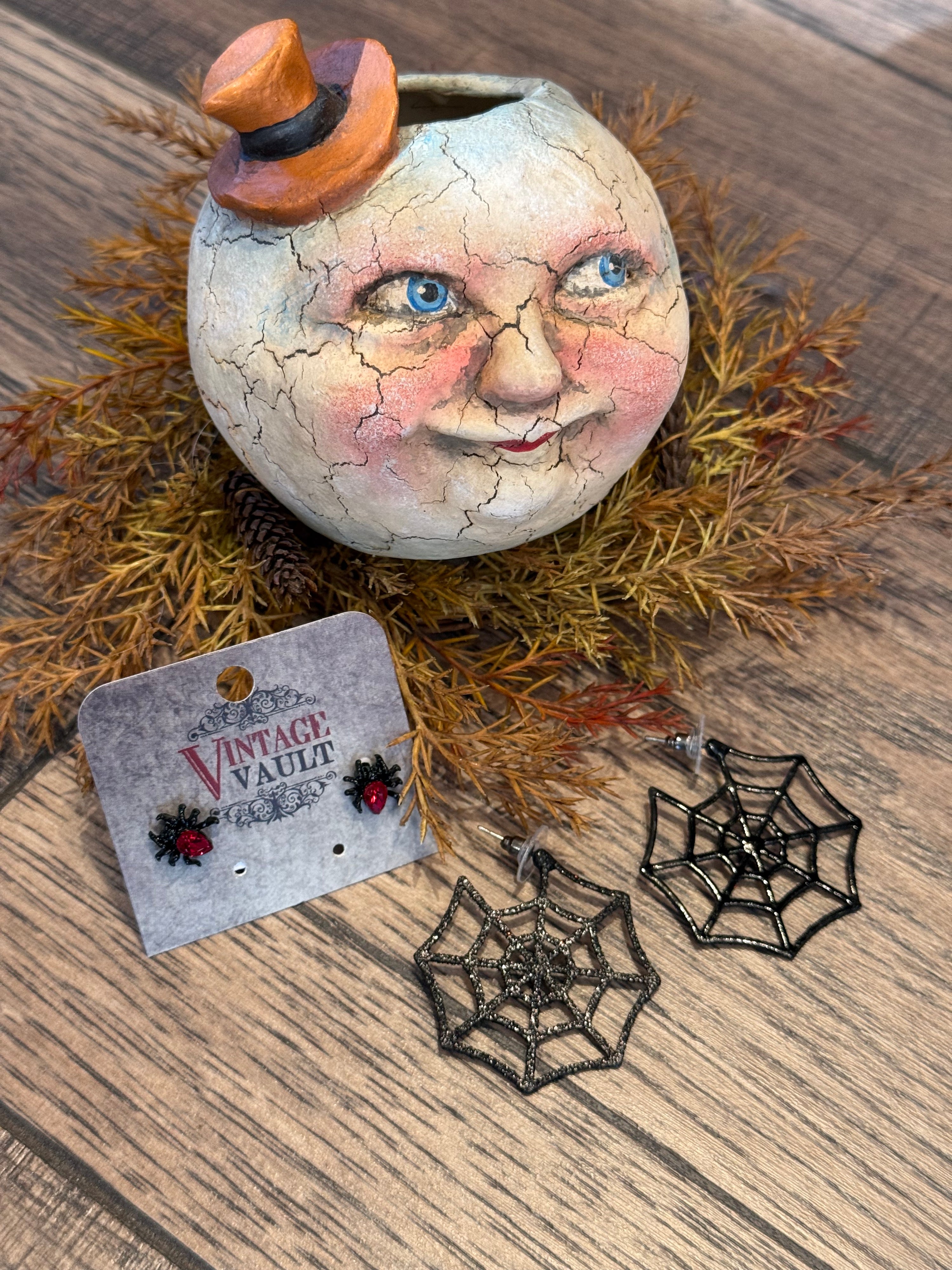 Spider & Web Earrings