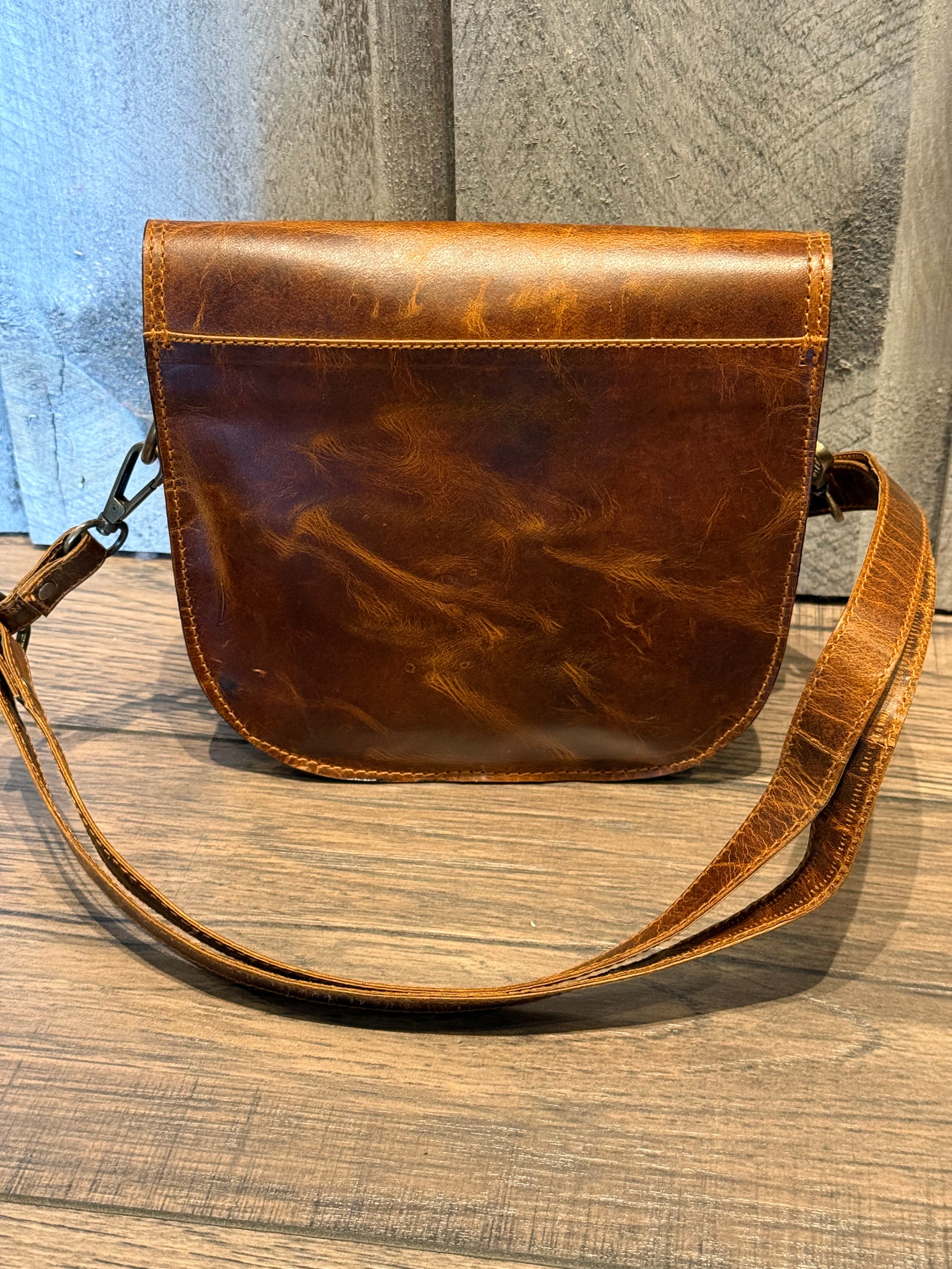 Brown Latch Purse