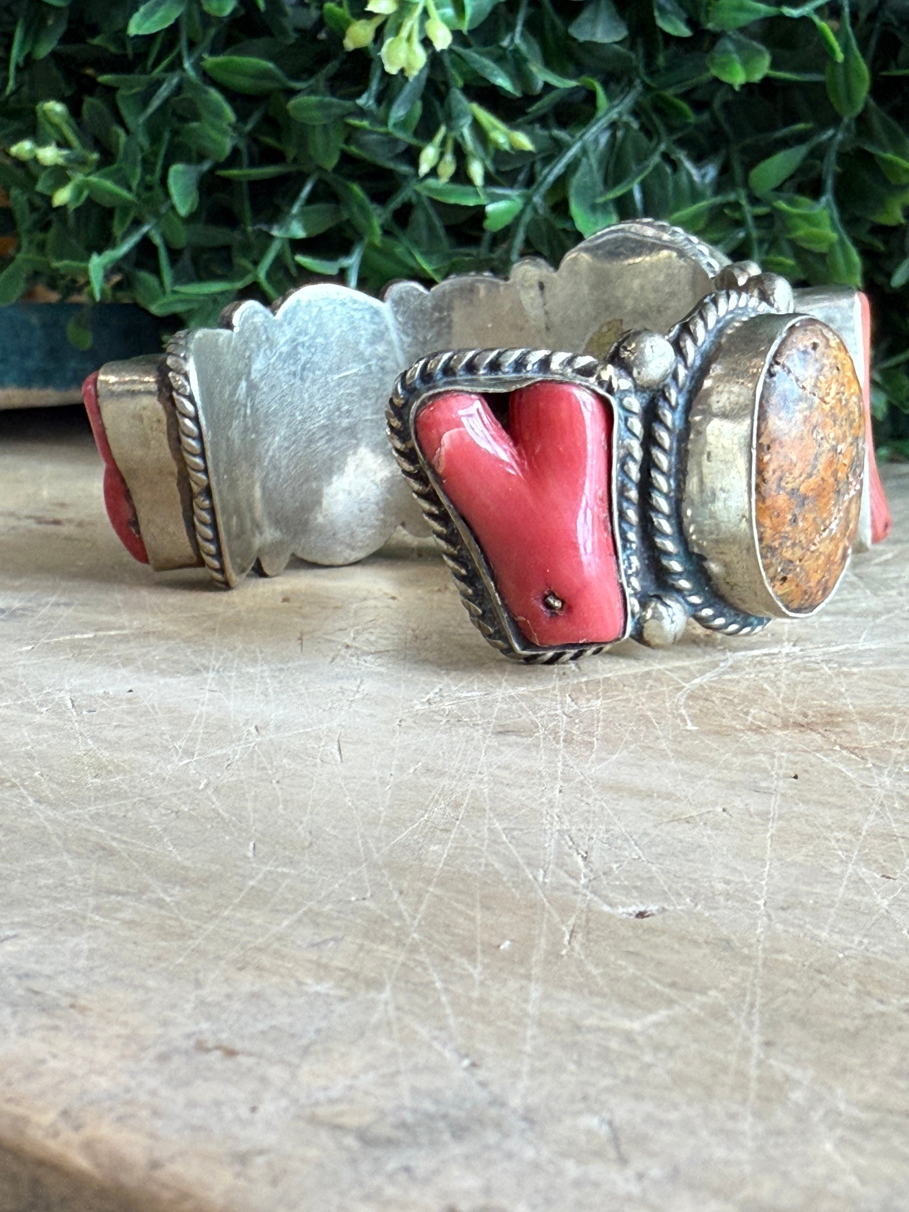 Large Mixed Stone Cuff
