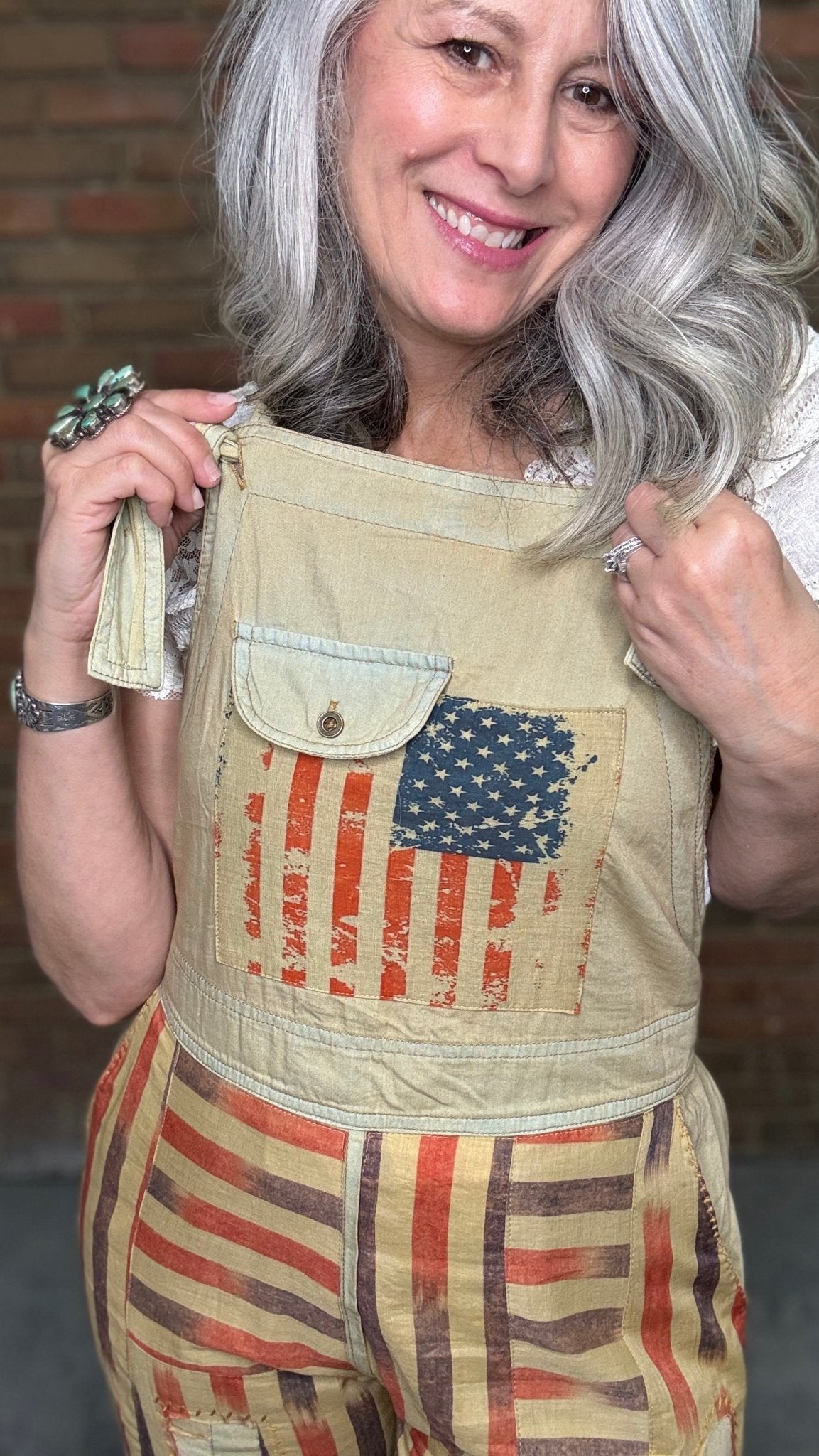 Americana Overalls - Vintage Vault Boutique
